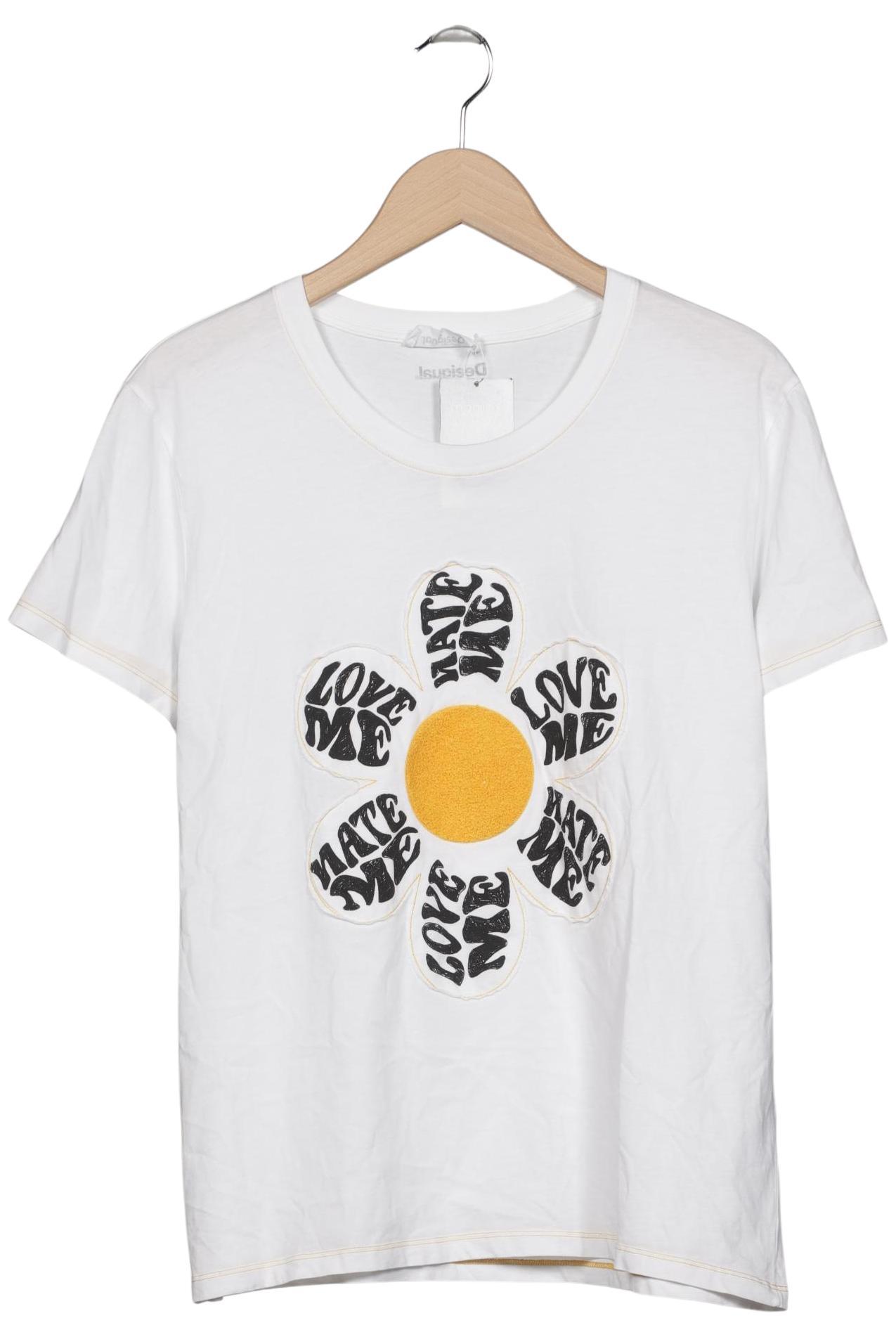 

Desigual Damen T-Shirt, weiß, Gr. 44