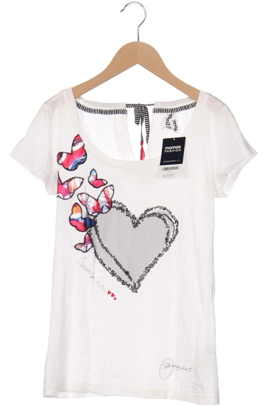 

Desigual Damen T-Shirt, cremeweiß