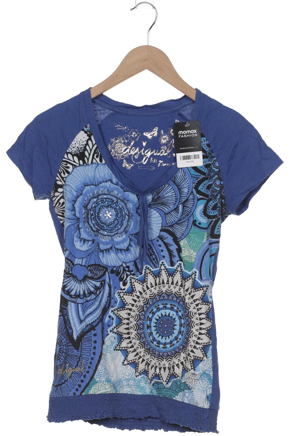 

Desigual Damen T-Shirt, blau, Gr. 36