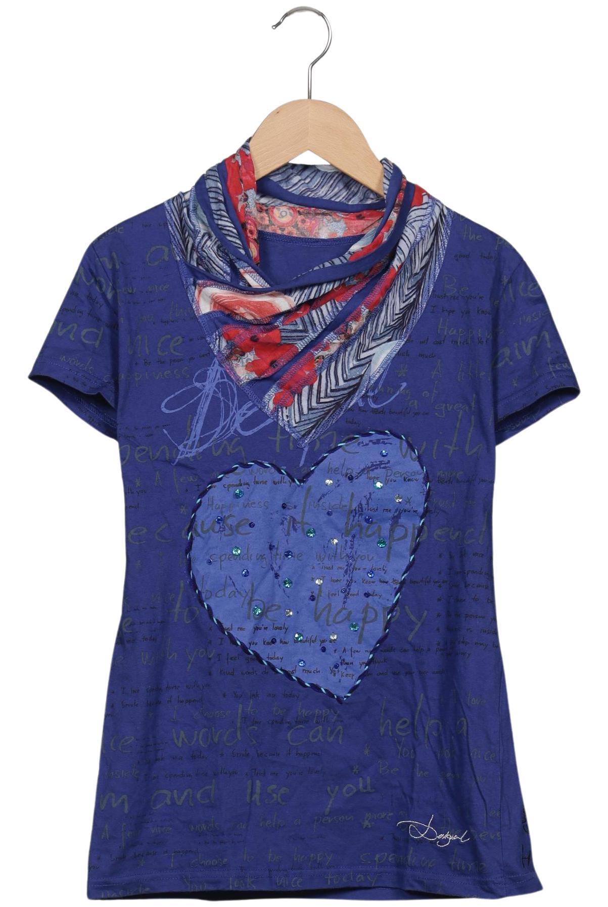

Desigual Damen T-Shirt, marineblau, Gr. 38