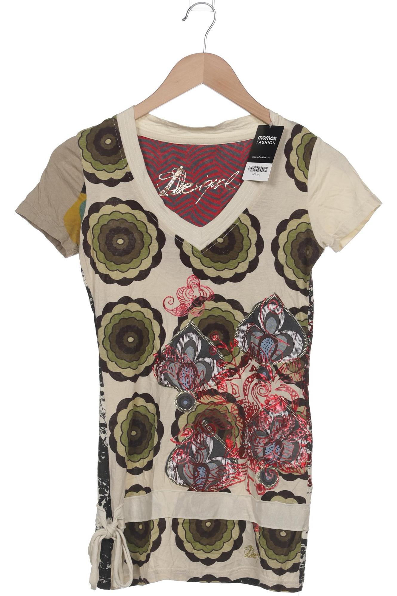 

Desigual Damen T-Shirt, beige, Gr. 34