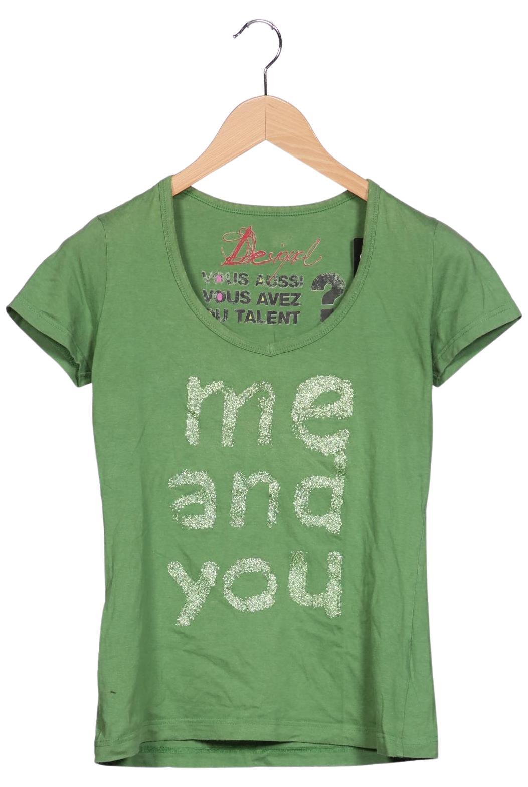

Desigual Damen T-Shirt, grün, Gr. 38