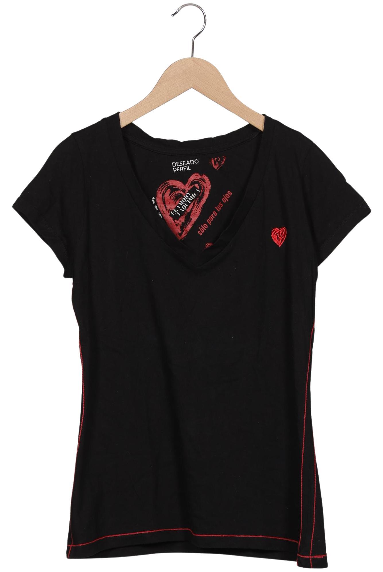 

Desigual Damen T-Shirt, schwarz, Gr. 44