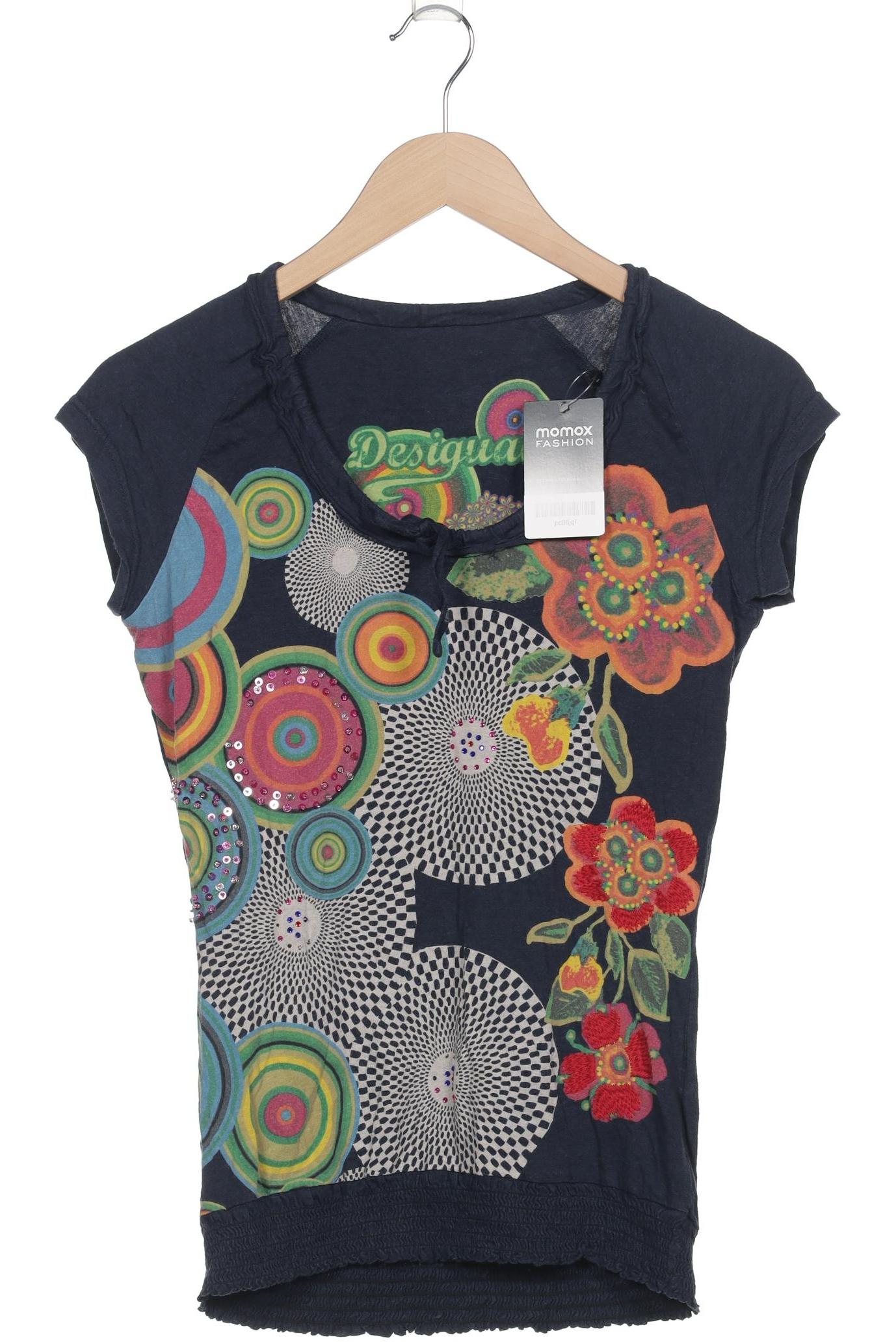 

Desigual Damen T-Shirt, marineblau, Gr. 36