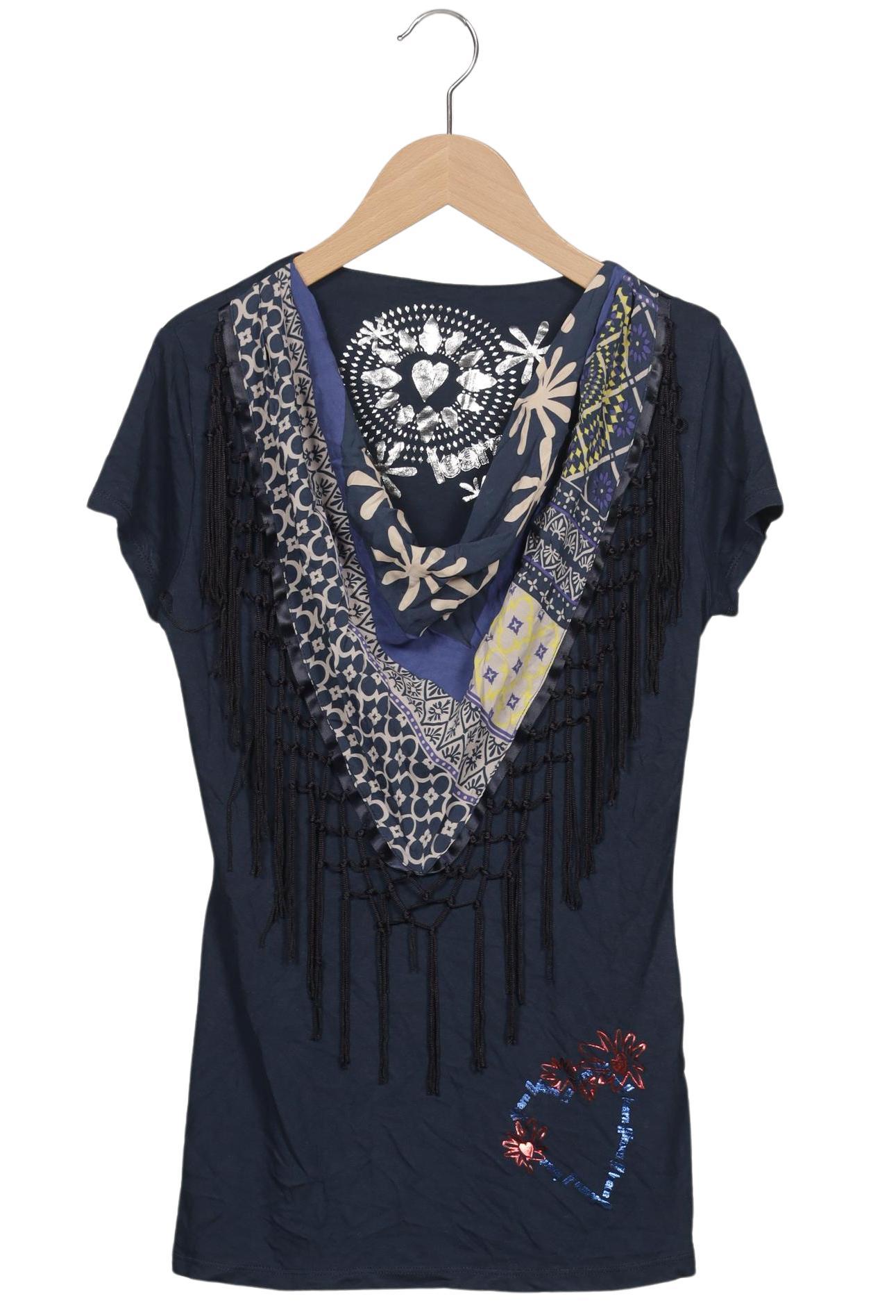 

Desigual Damen T-Shirt, marineblau, Gr. 36