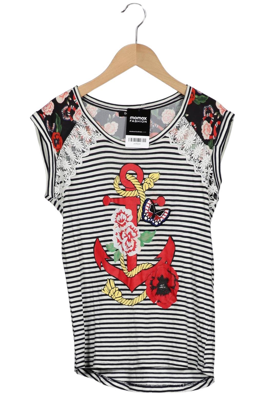 

Desigual Damen T-Shirt, mehrfarbig, Gr. 34