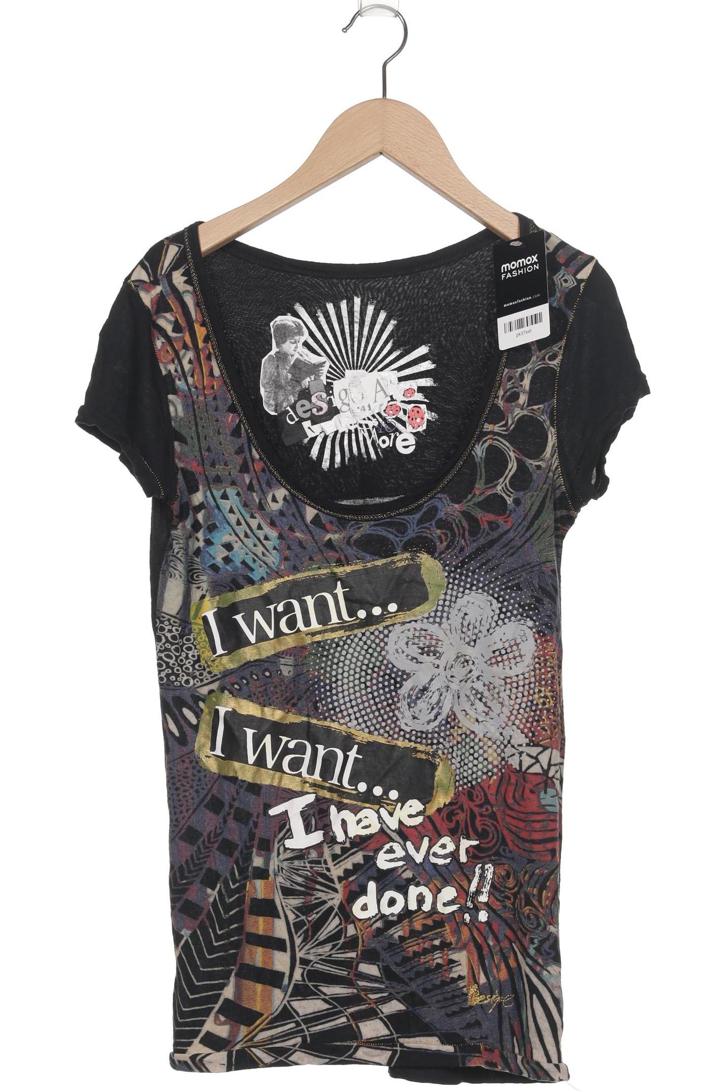 

Desigual Damen T-Shirt, schwarz, Gr. 42