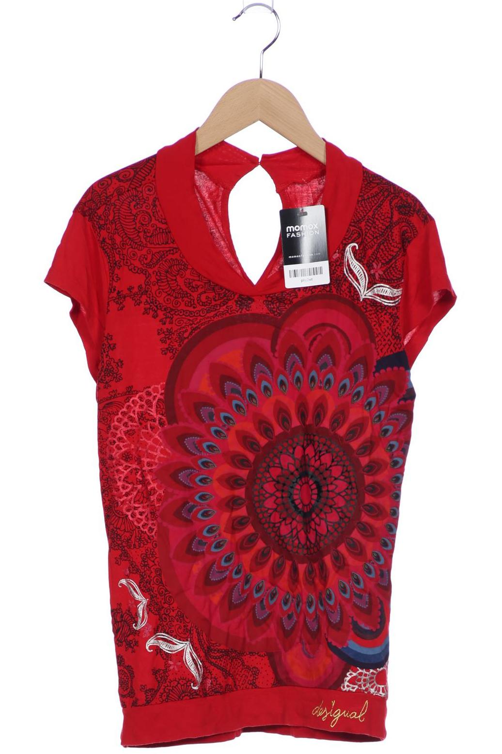 

Desigual Damen T-Shirt, rot, Gr. 36