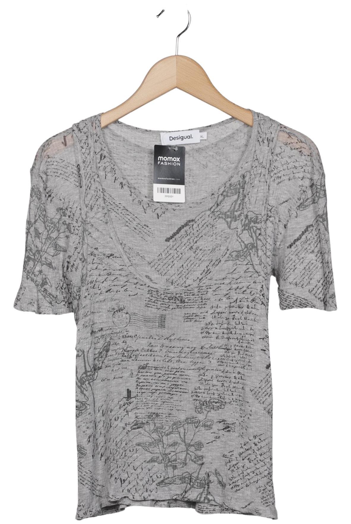 

Desigual Damen T-Shirt, grau, Gr. 44