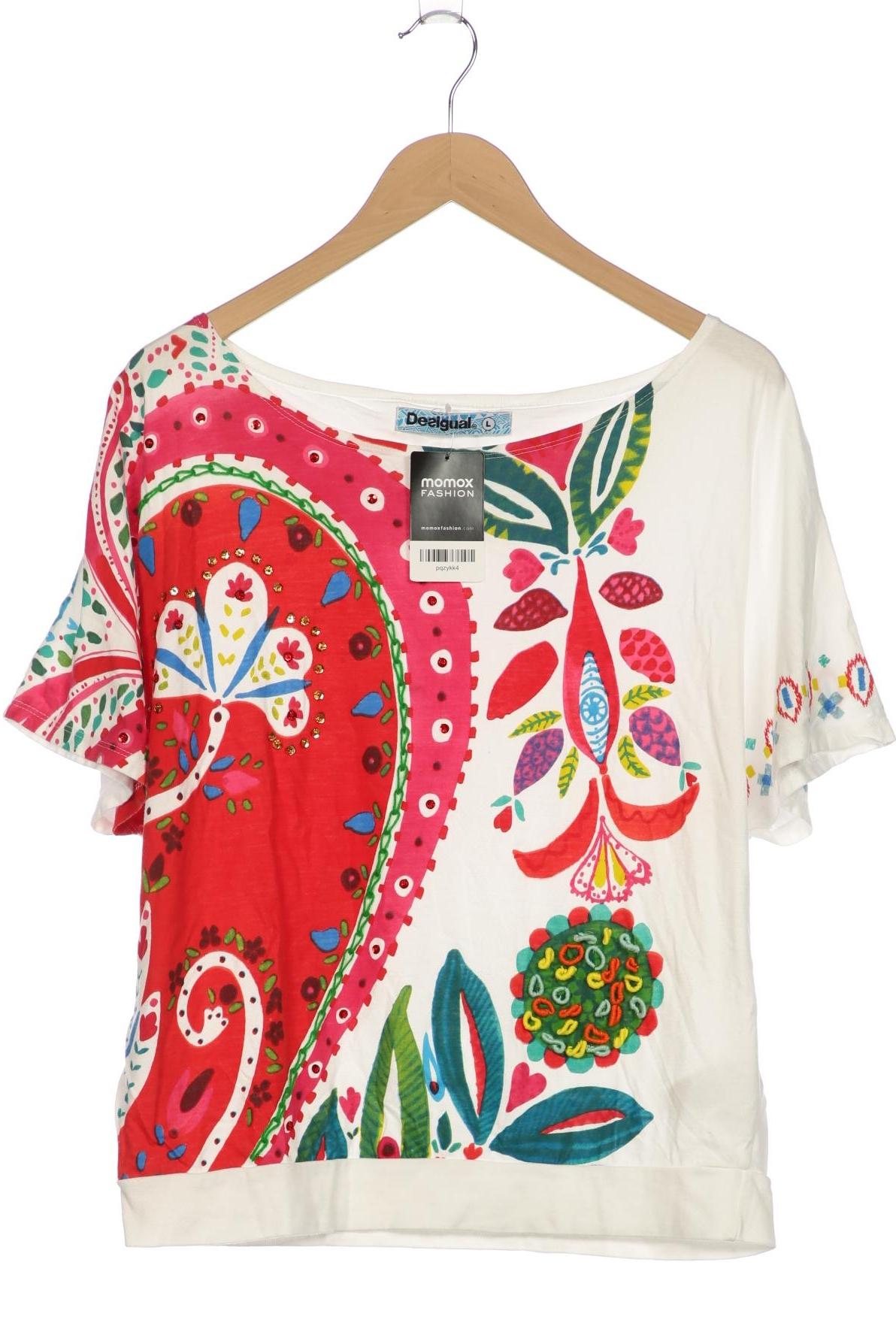 

Desigual Damen T-Shirt, weiß, Gr. 42