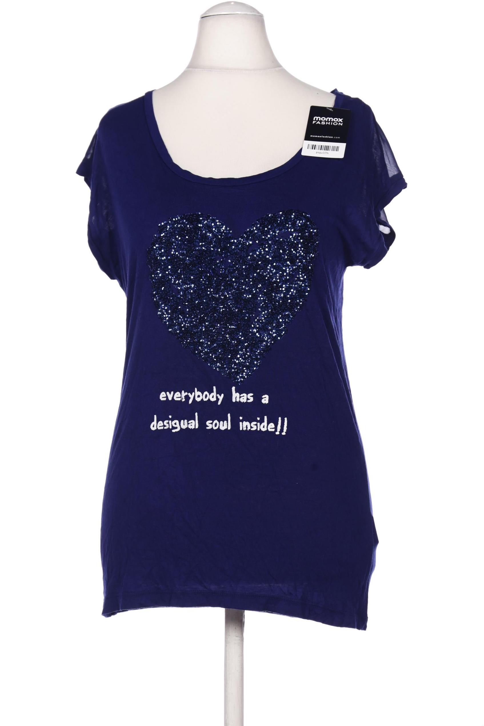 

Desigual Damen T-Shirt, marineblau, Gr. 36