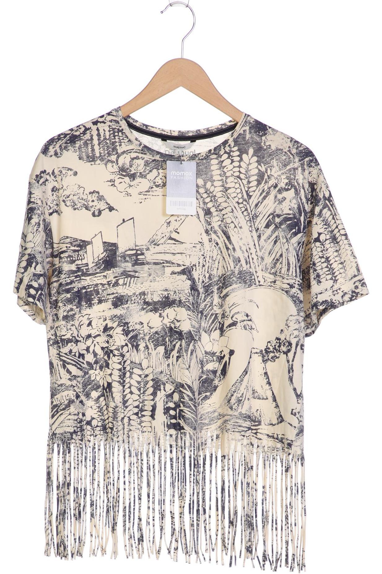 

Desigual Damen T-Shirt, cremeweiß, Gr. 36