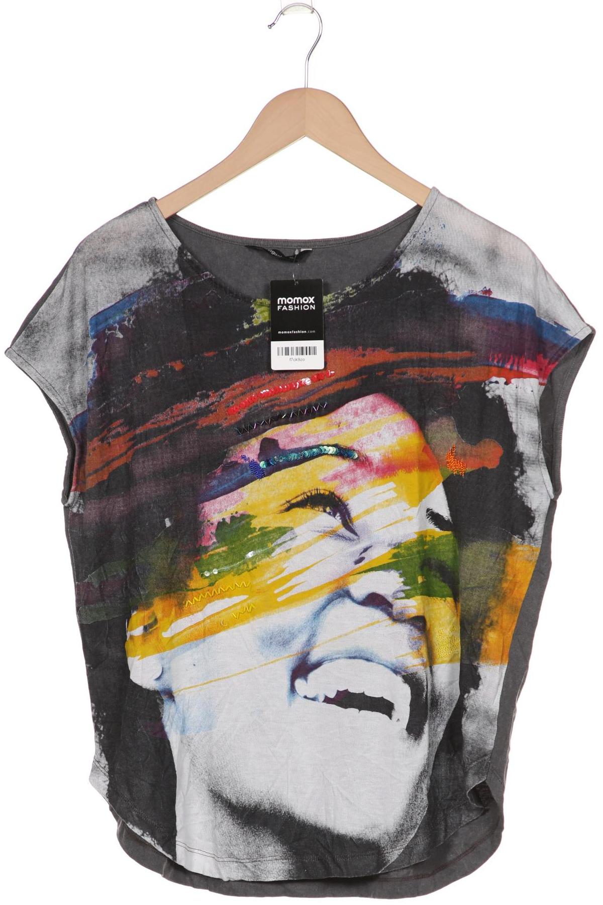 

Desigual Damen T-Shirt, grau, Gr. 44