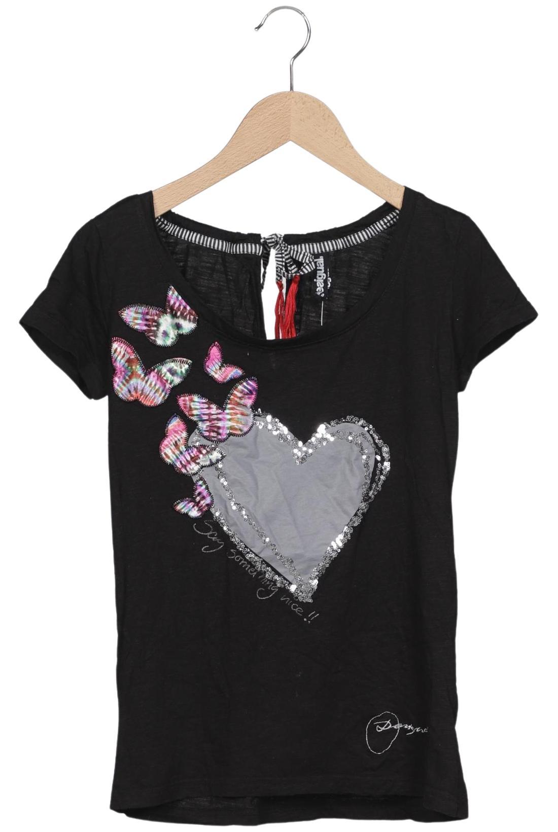 

Desigual Damen T-Shirt, schwarz, Gr. 36