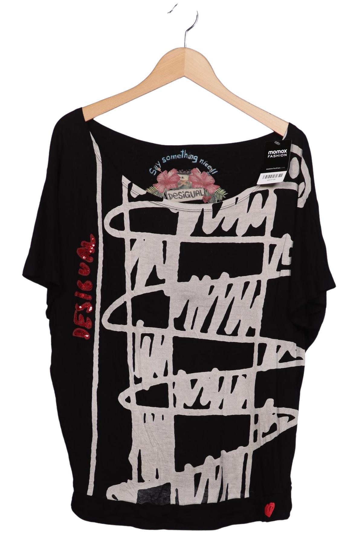 

Desigual Damen T-Shirt, schwarz, Gr. 42