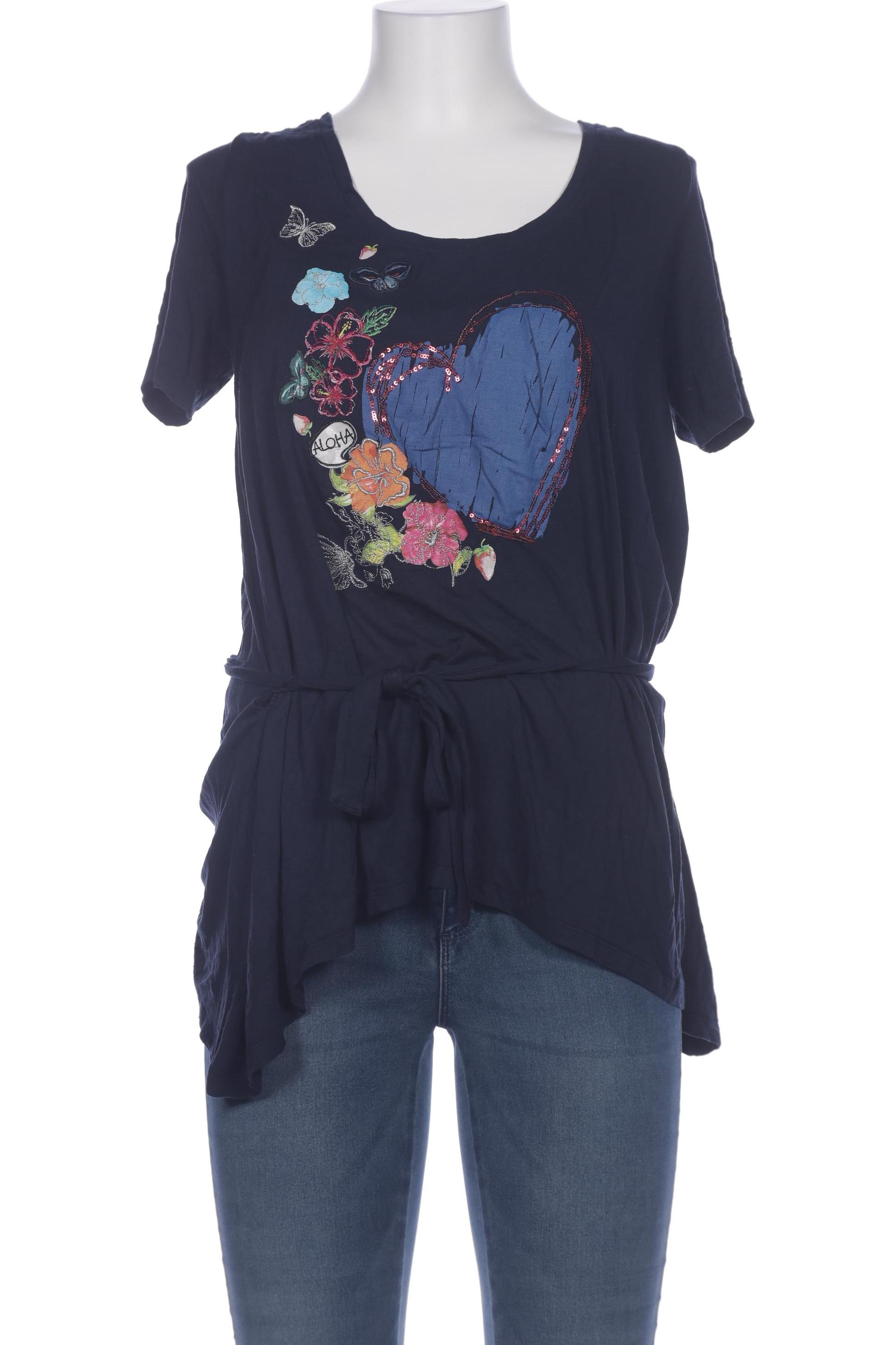 

Desigual Damen T-Shirt, marineblau, Gr. uni