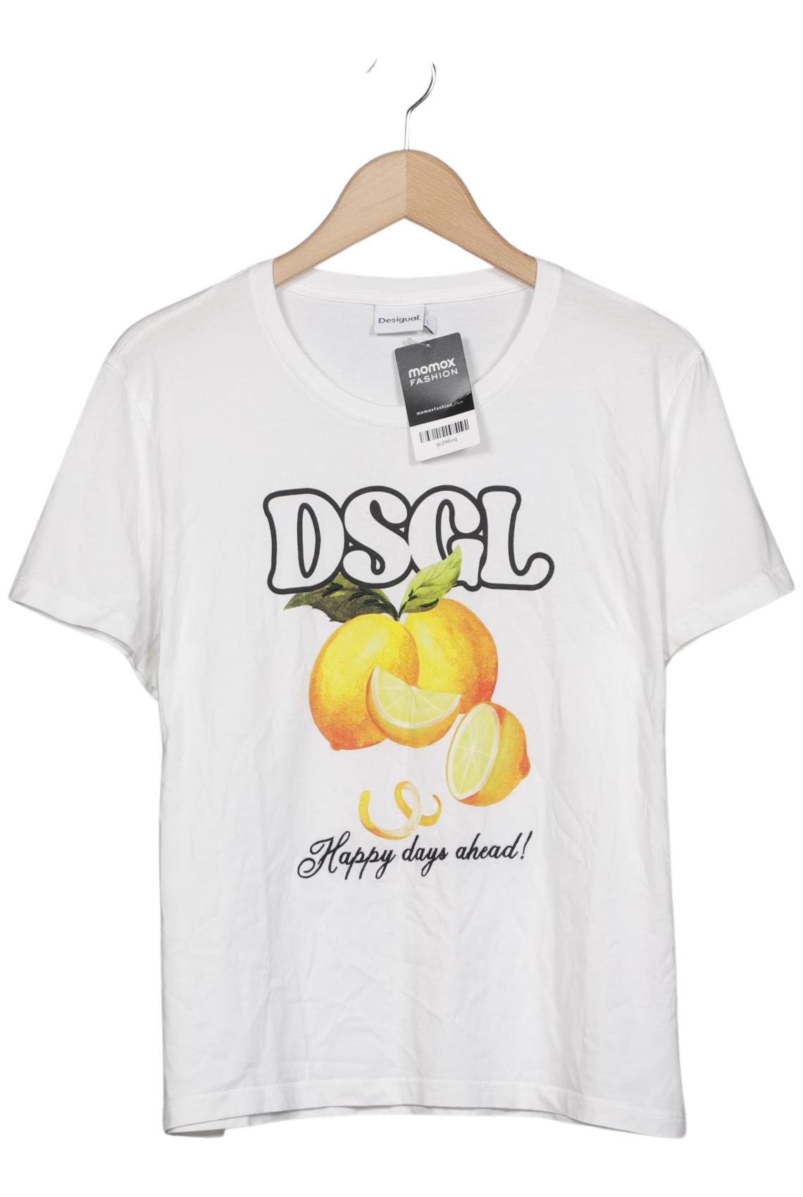 

Desigual Damen T-Shirt, weiß, Gr. 42