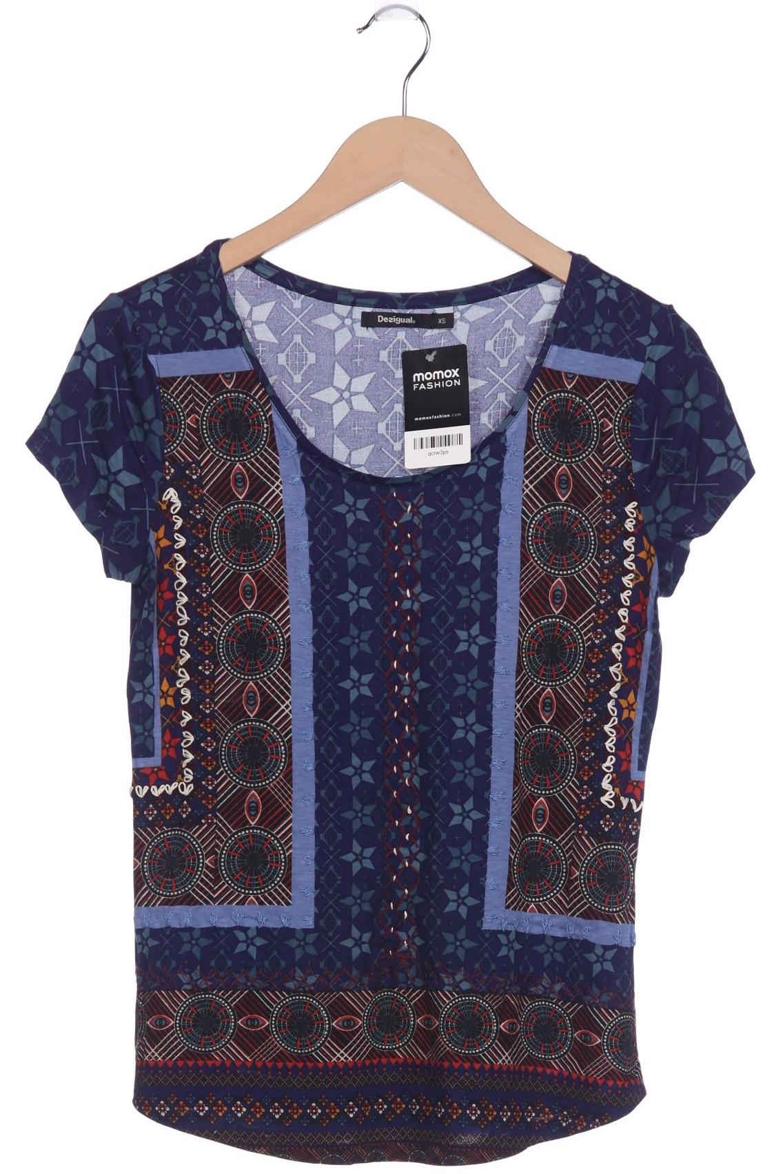

Desigual Damen T-Shirt, marineblau, Gr. 34