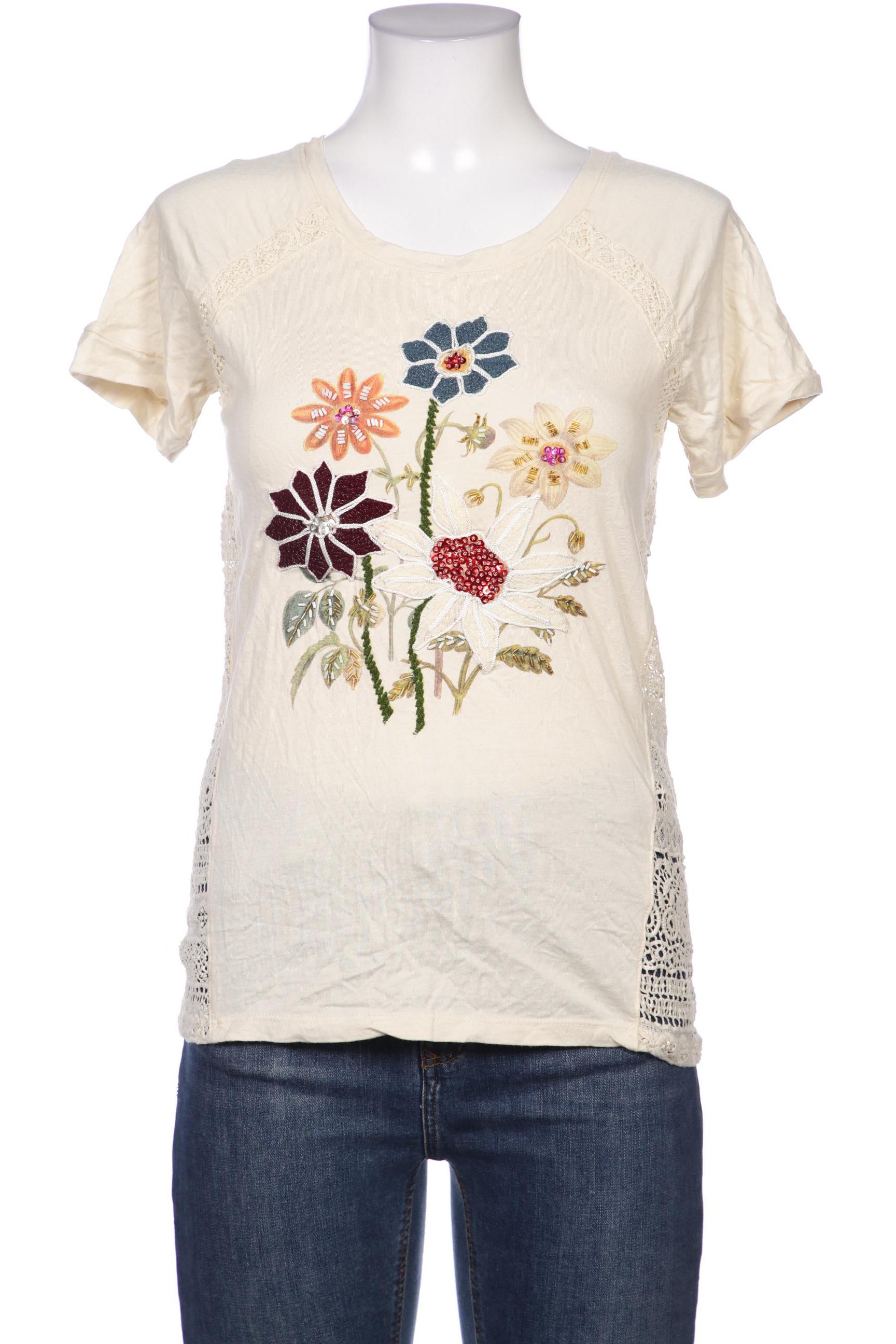 

Desigual Damen T-Shirt, beige, Gr. 36