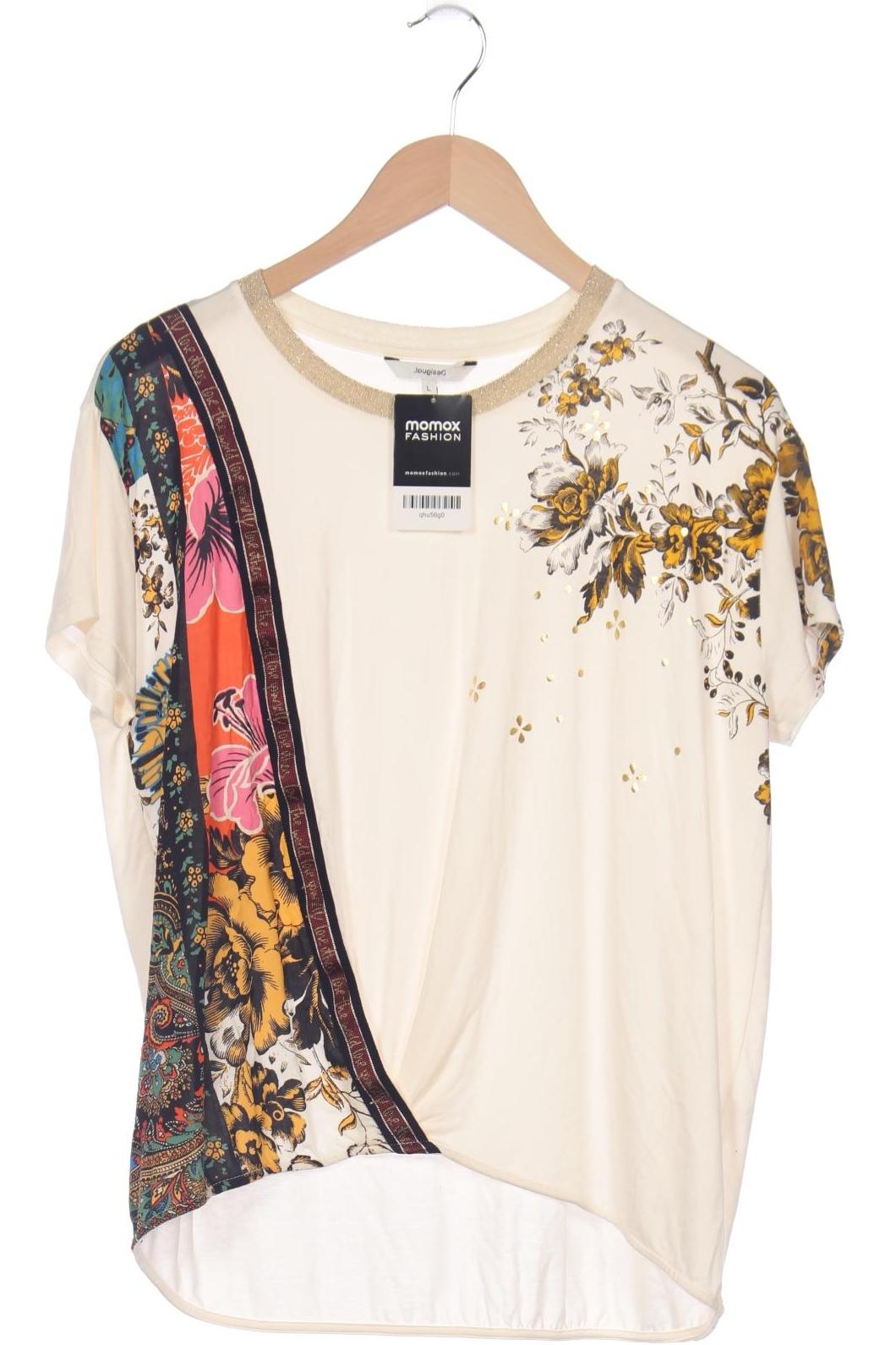 

Desigual Damen T-Shirt, cremeweiß, Gr. 42