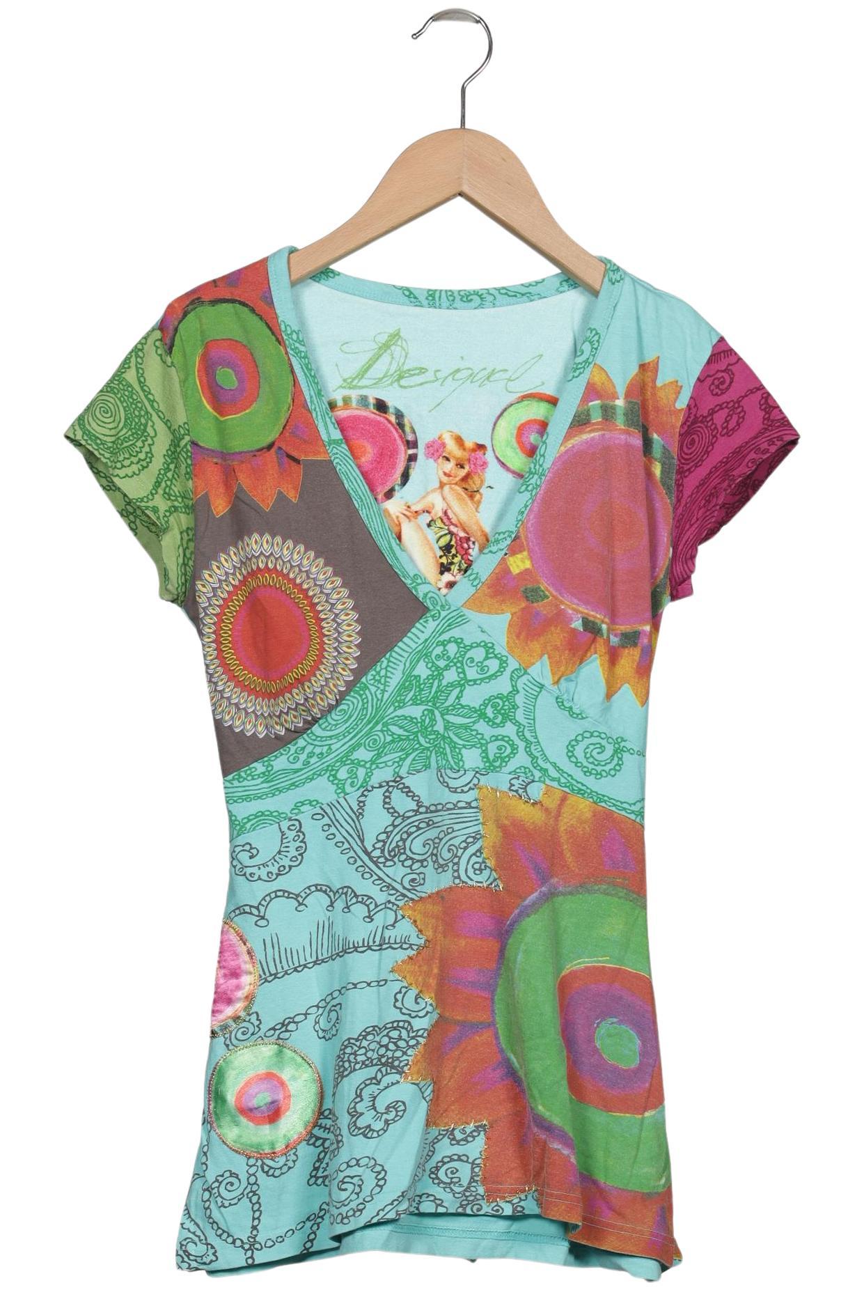 

Desigual Damen T-Shirt, türkis, Gr. 38