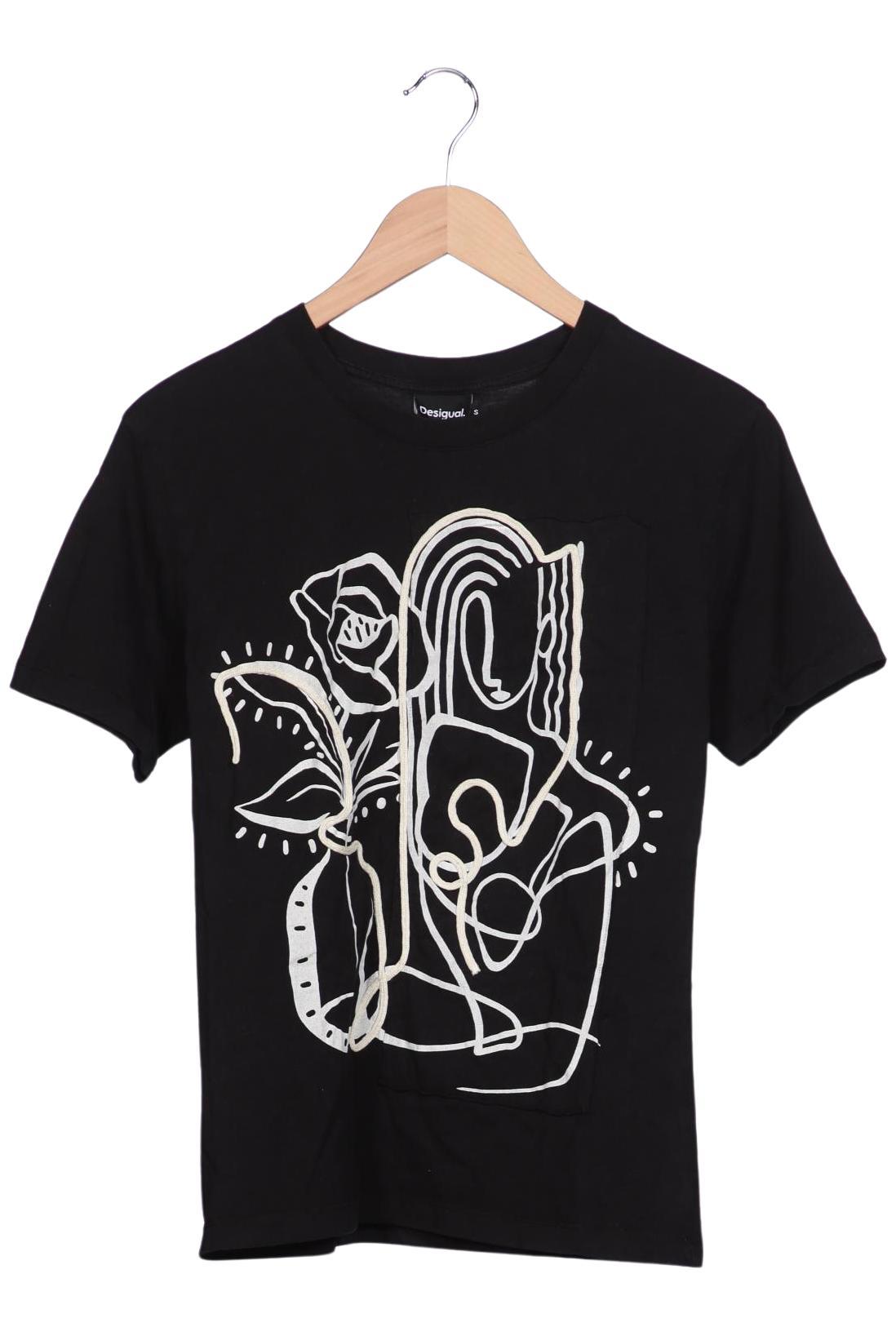 

Desigual Damen T-Shirt, schwarz, Gr. 36