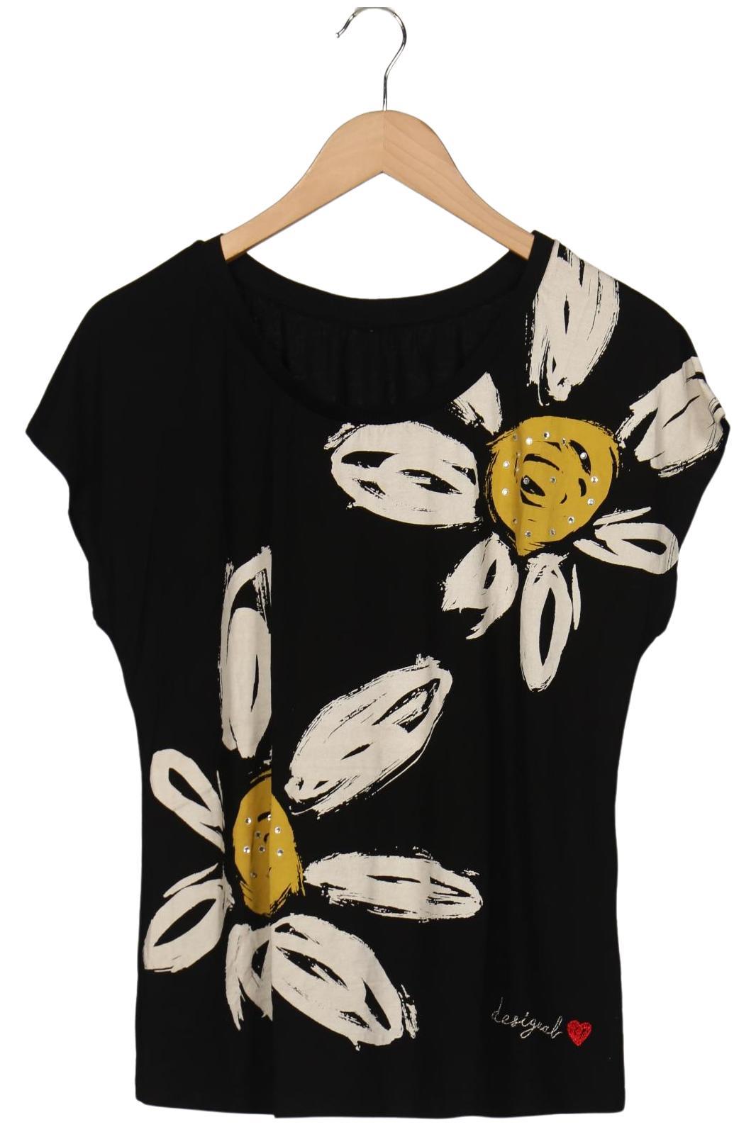 

Desigual Damen T-Shirt, schwarz, Gr. 38