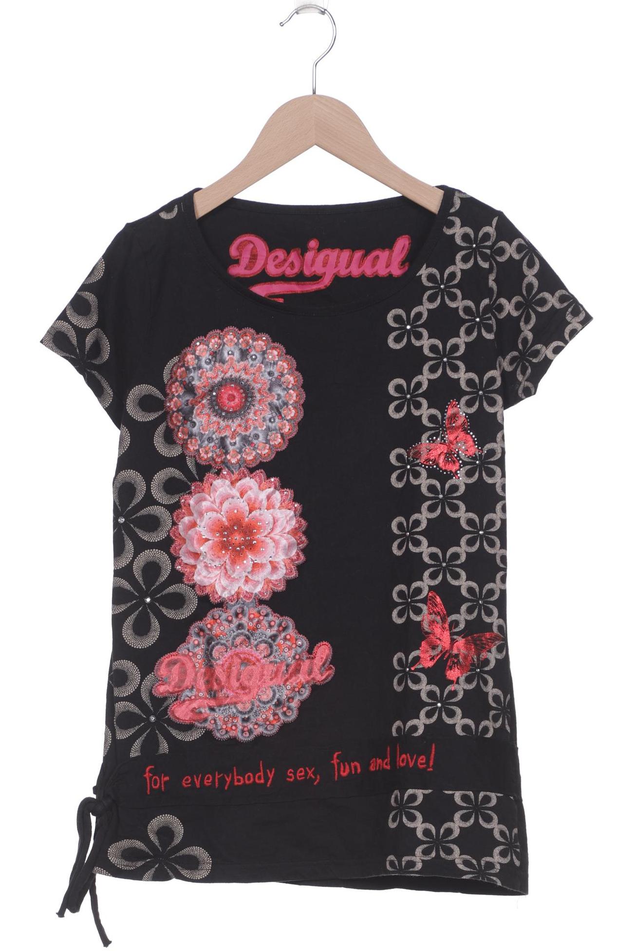 

Desigual Damen T-Shirt, schwarz, Gr. 36