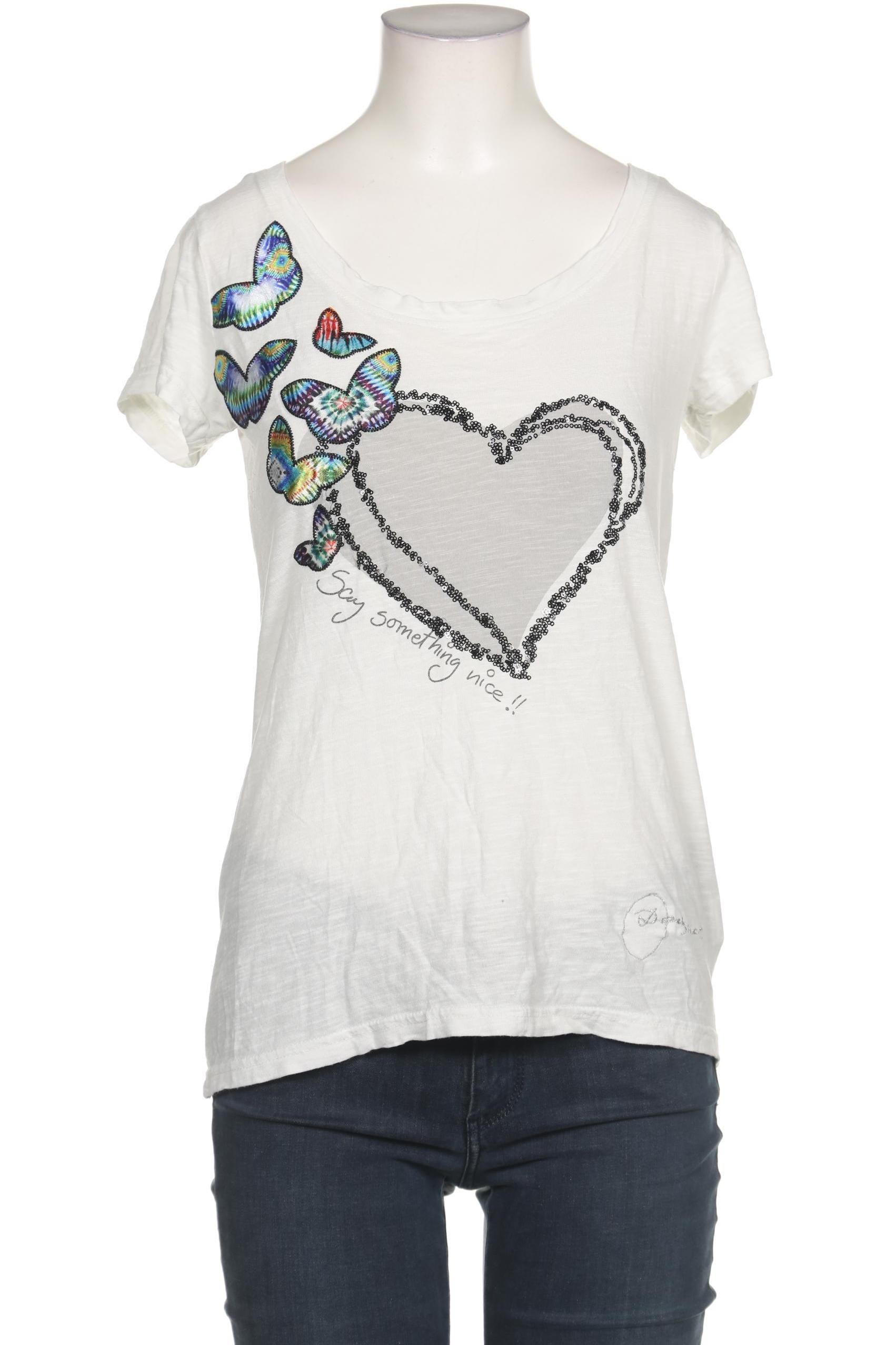

Desigual Damen T-Shirt, weiß, Gr. 38