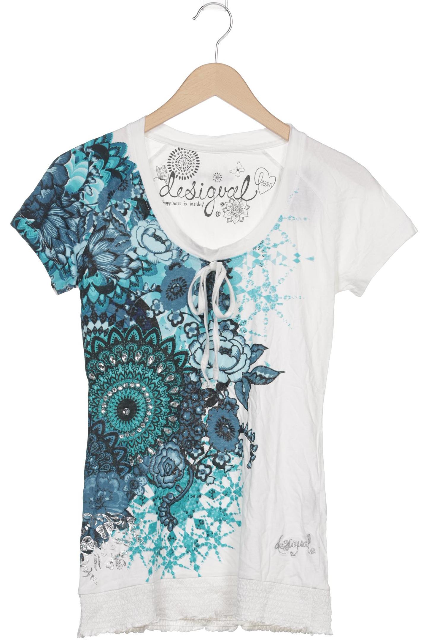 

Desigual Damen T-Shirt, weiß, Gr. 38