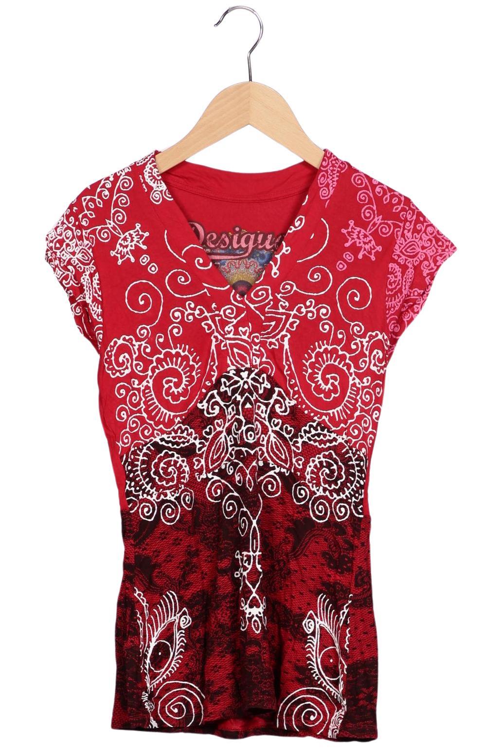 

Desigual Damen T-Shirt, rot, Gr. 36
