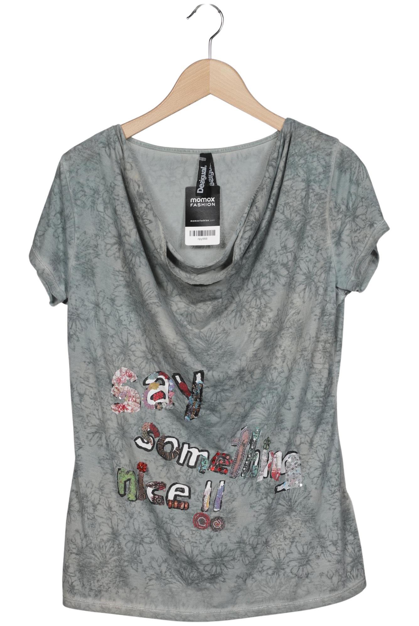 

Desigual Damen T-Shirt, grau, Gr. 44