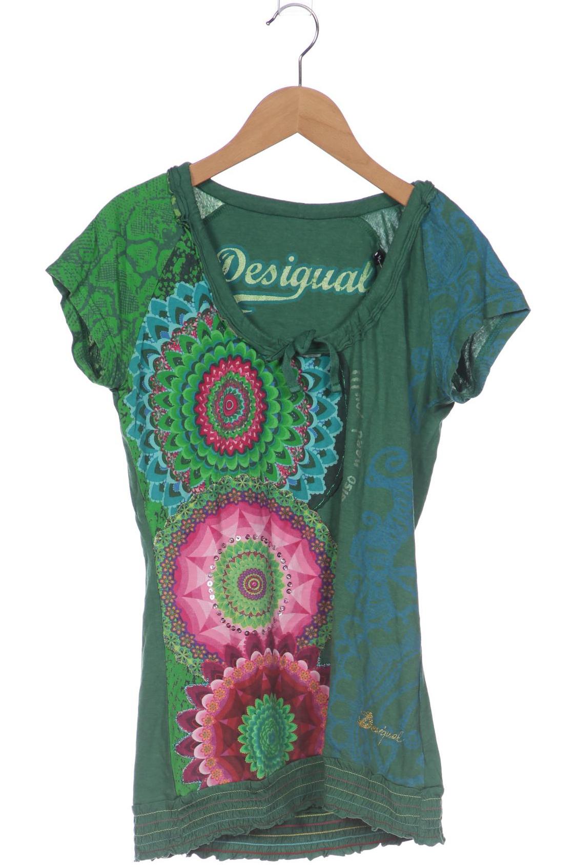 

Desigual Damen T-Shirt, grün, Gr. 38
