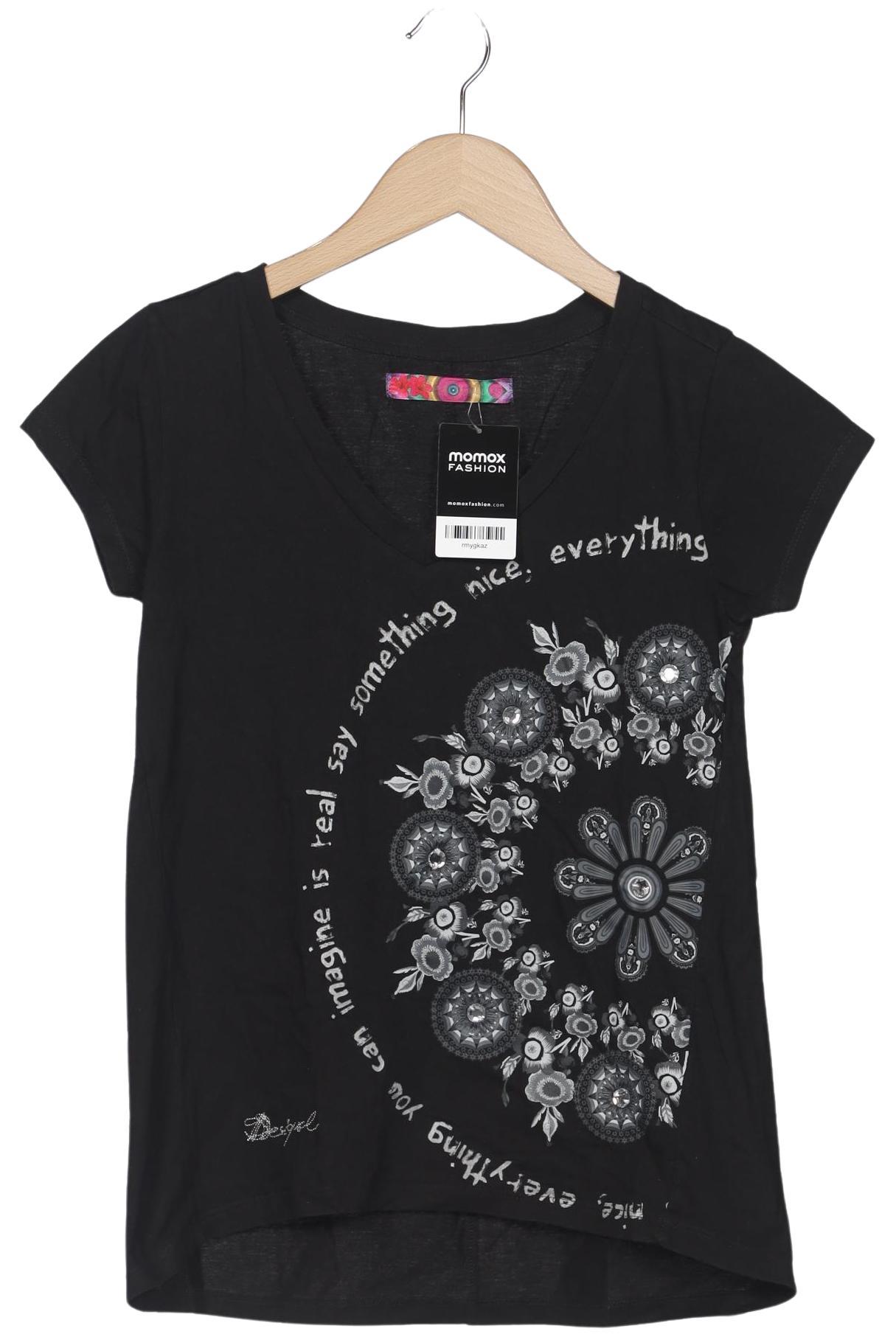 

Desigual Damen T-Shirt, schwarz, Gr. 34