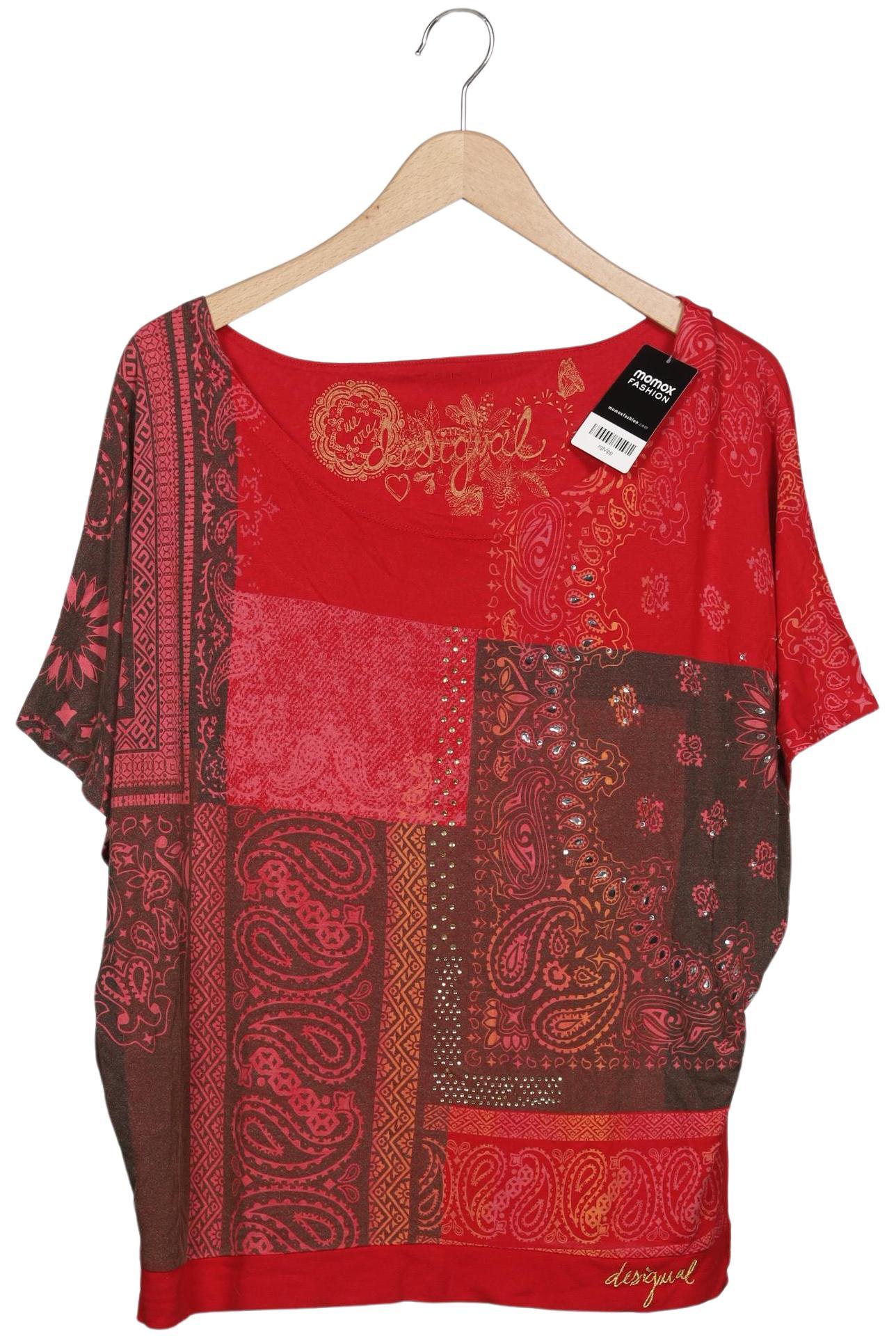 

Desigual Damen T-Shirt, rot, Gr. 42