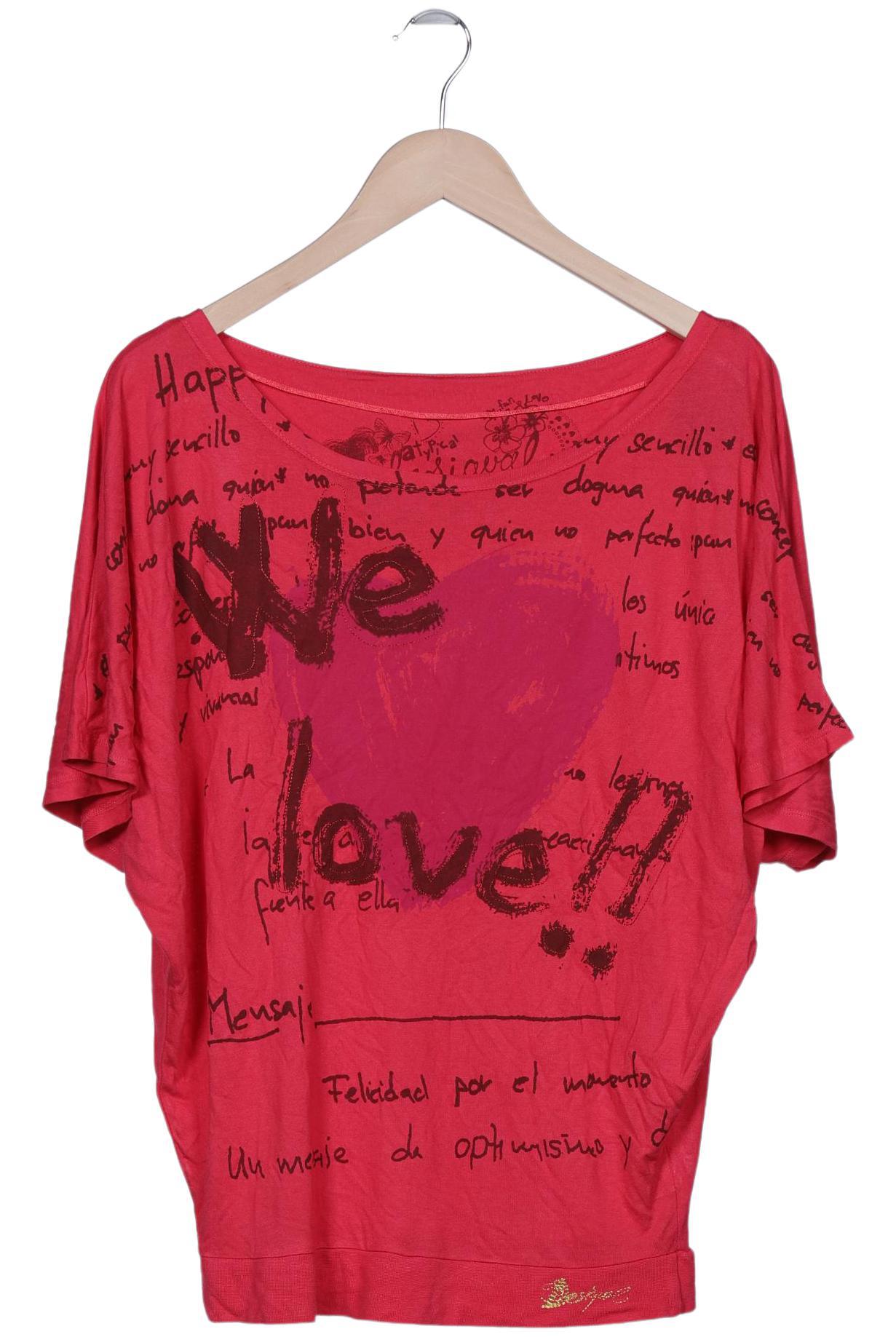 

Desigual Damen T-Shirt, rot, Gr. 38