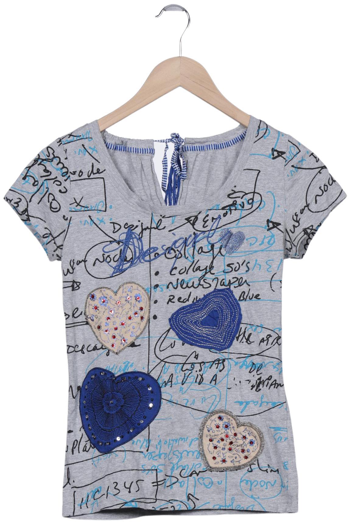 

Desigual Damen T-Shirt, grau, Gr. 36