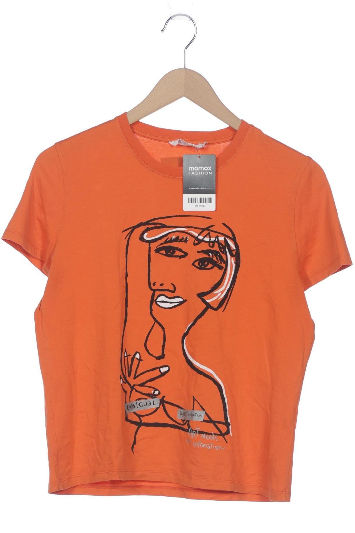 

Desigual Damen T-Shirt, orange, Gr. 44