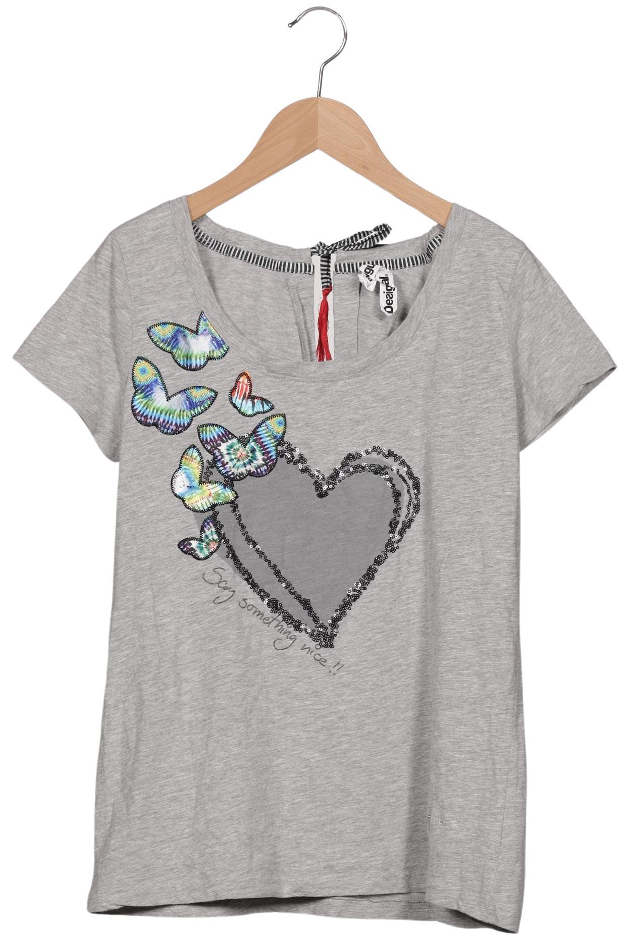 

Desigual Damen T-Shirt, grau, Gr. 42