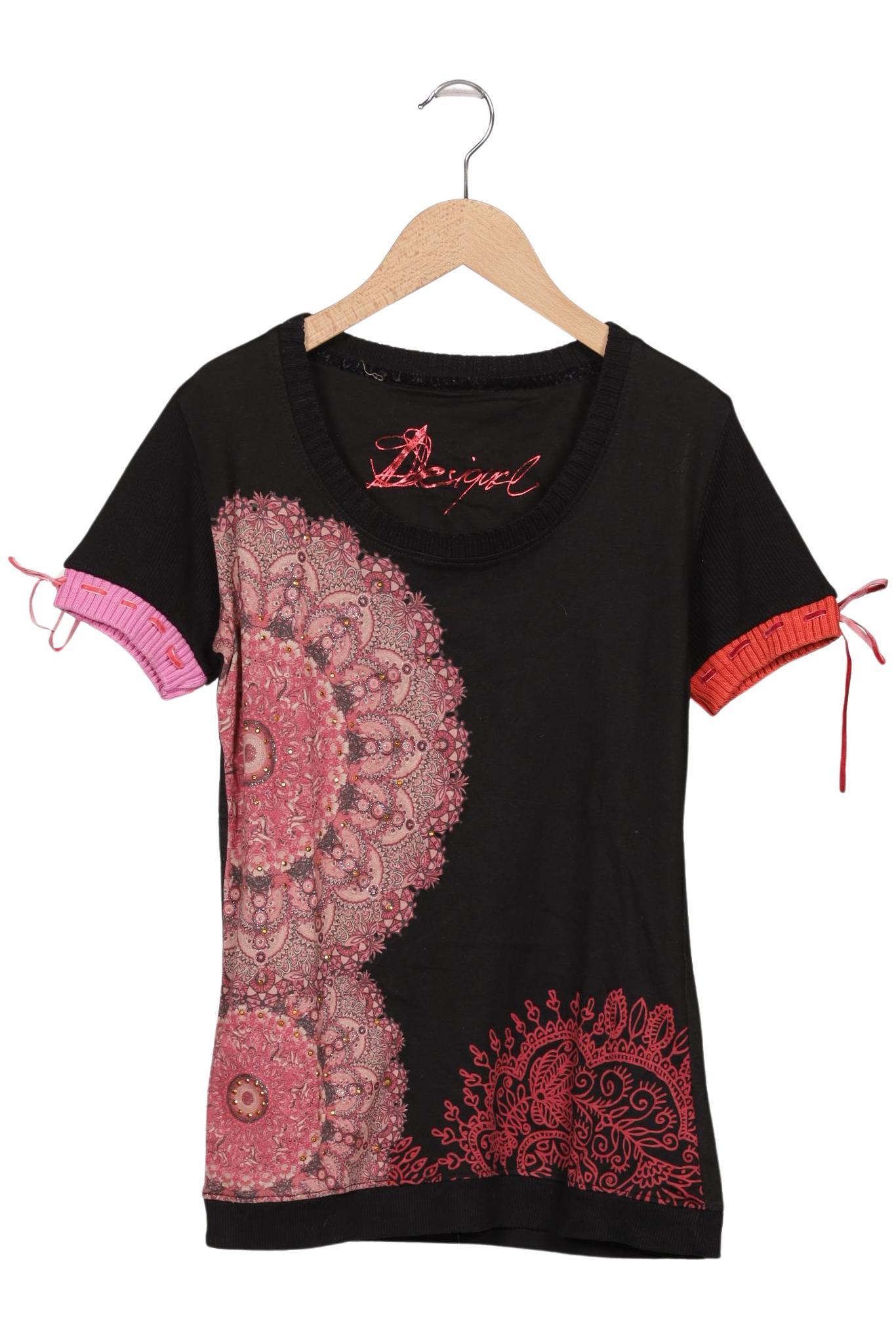 

Desigual Damen T-Shirt, schwarz, Gr. 38