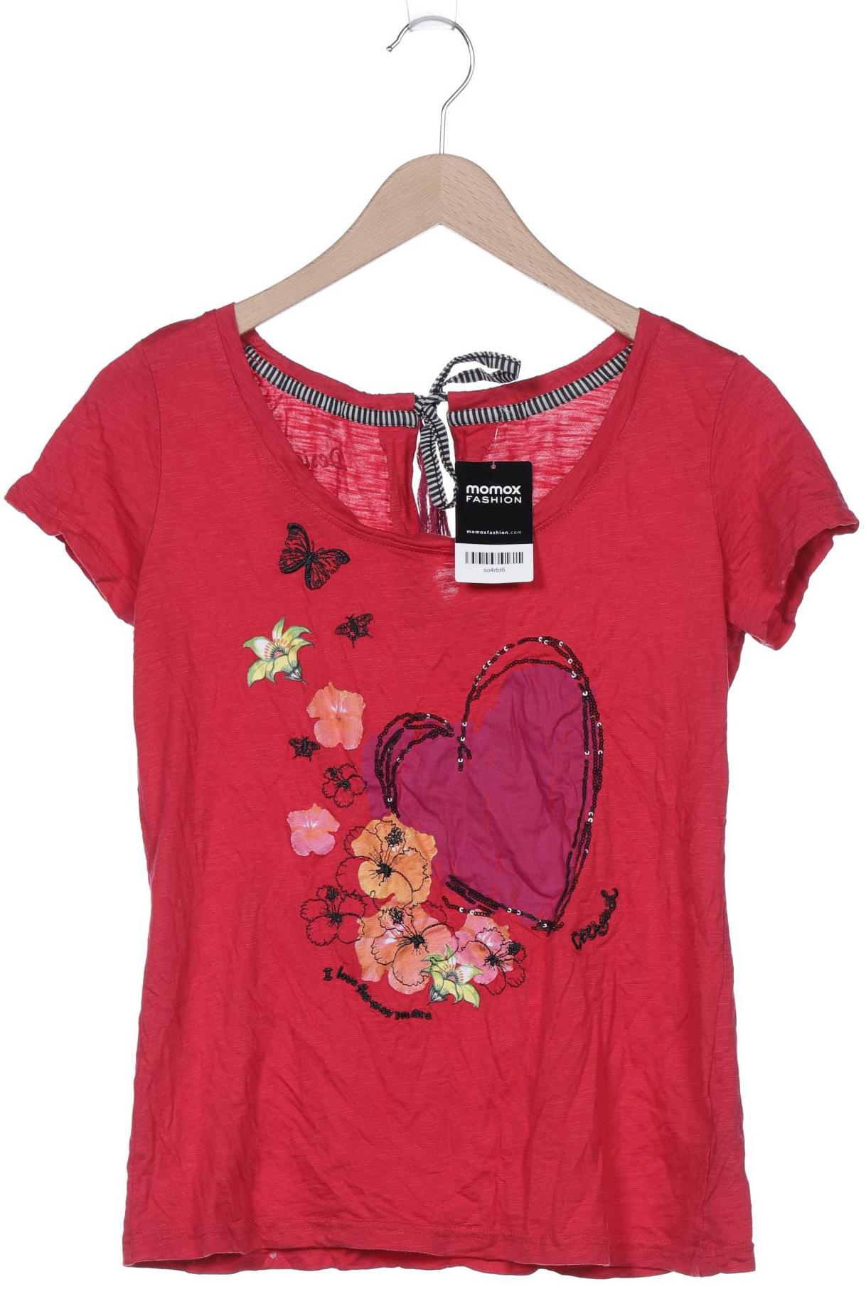

Desigual Damen T-Shirt, rot, Gr. 42