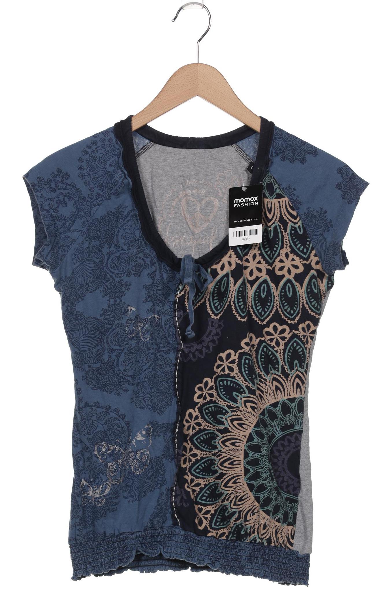 

Desigual Damen T-Shirt, blau, Gr. 42