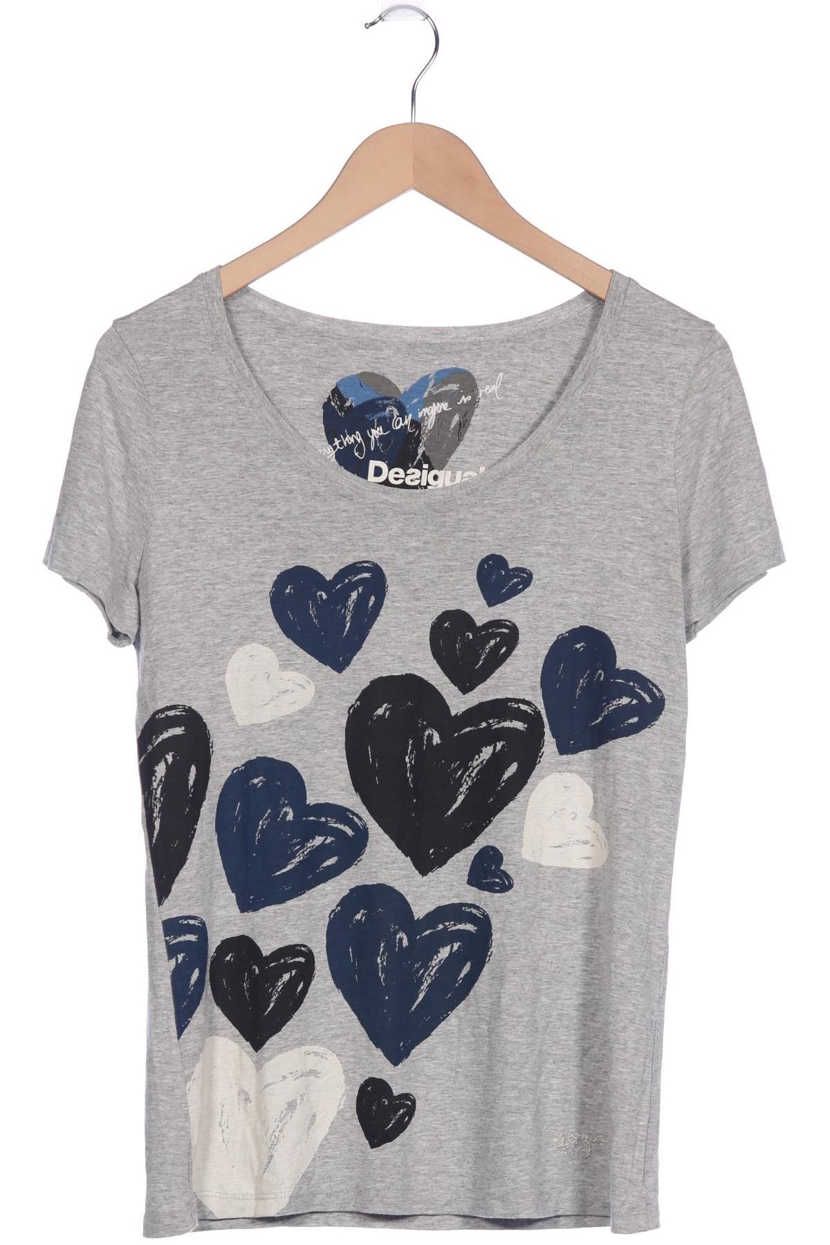 

Desigual Damen T-Shirt, grau, Gr. 36