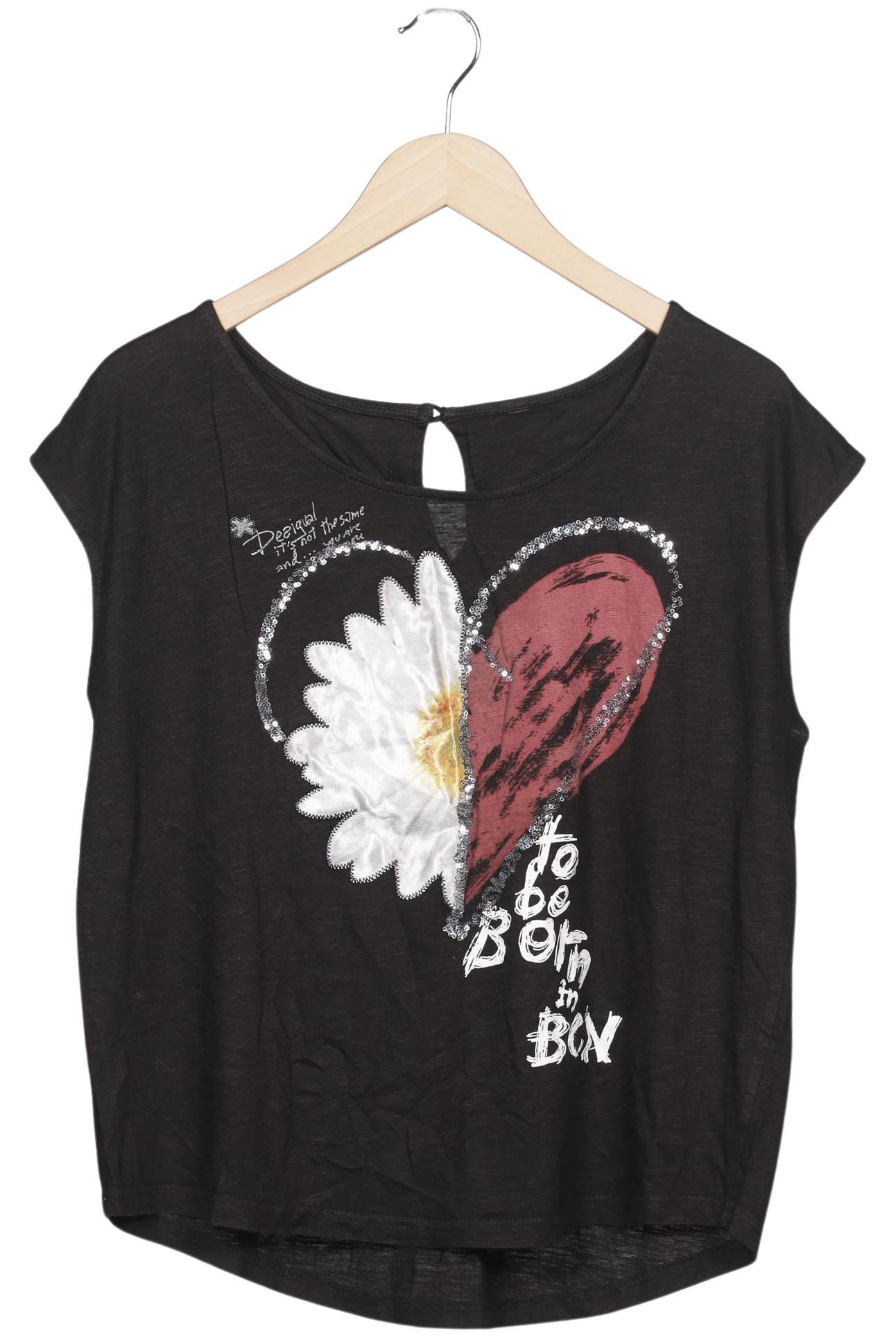 

Desigual Damen T-Shirt, schwarz, Gr. 42