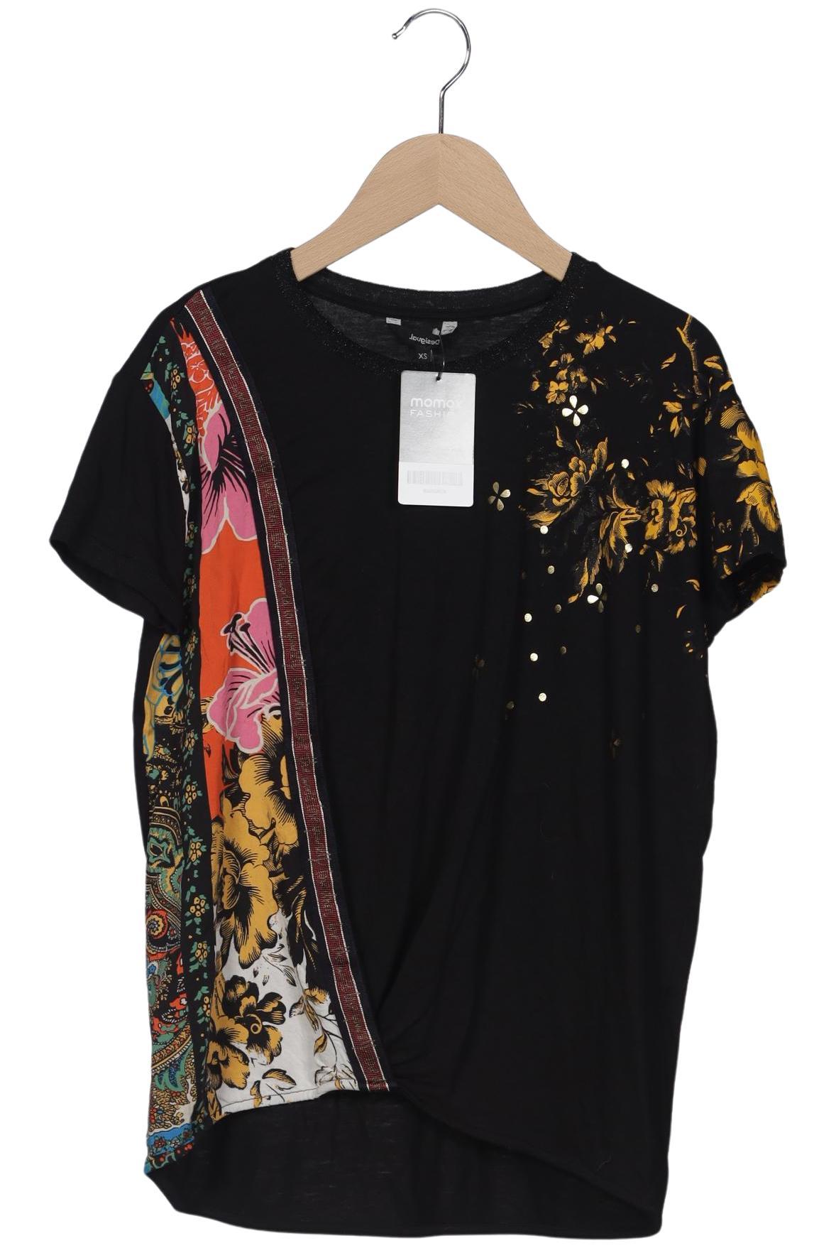 

Desigual Damen T-Shirt, schwarz, Gr. 34