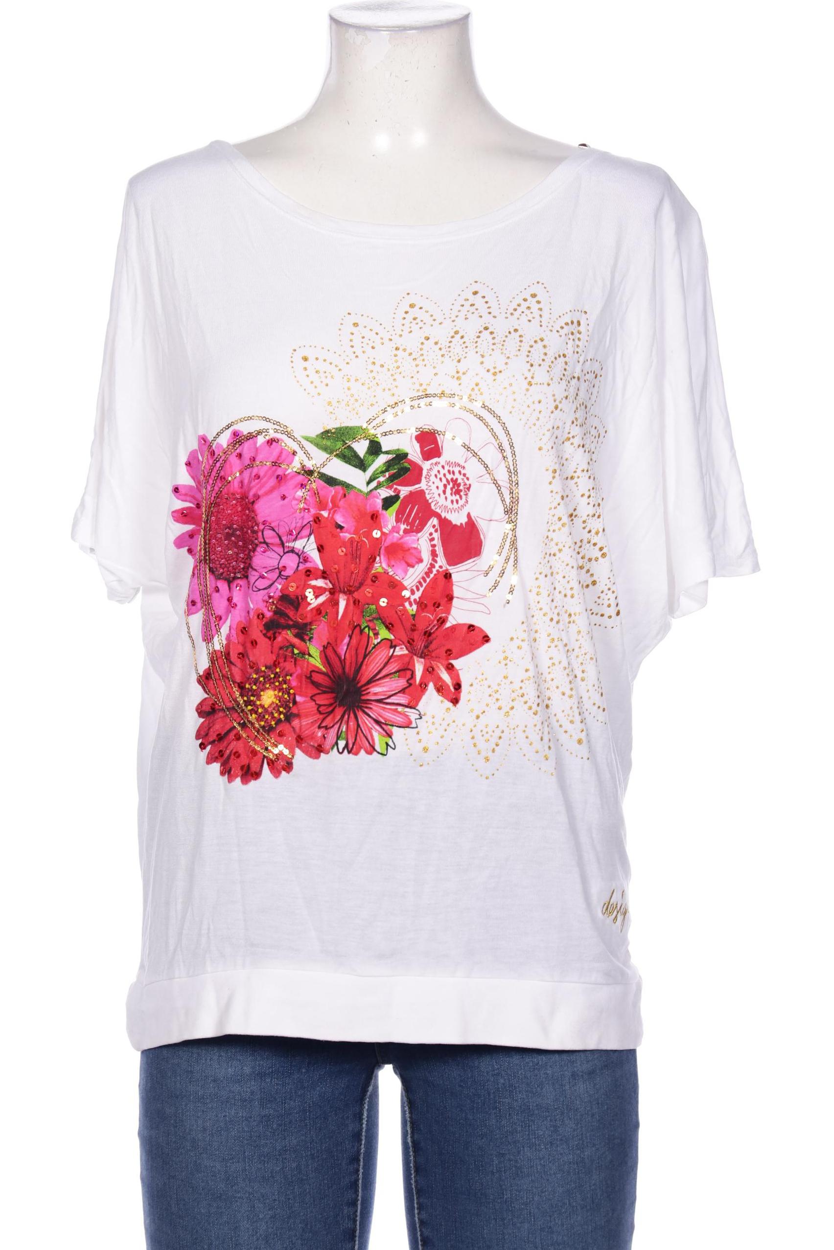 

Desigual Damen T-Shirt, weiß, Gr. 42