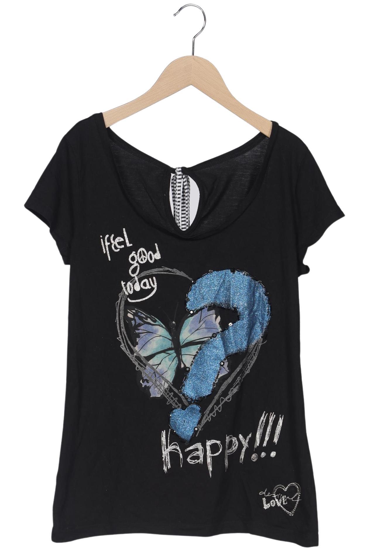 

Desigual Damen T-Shirt, schwarz, Gr. 42