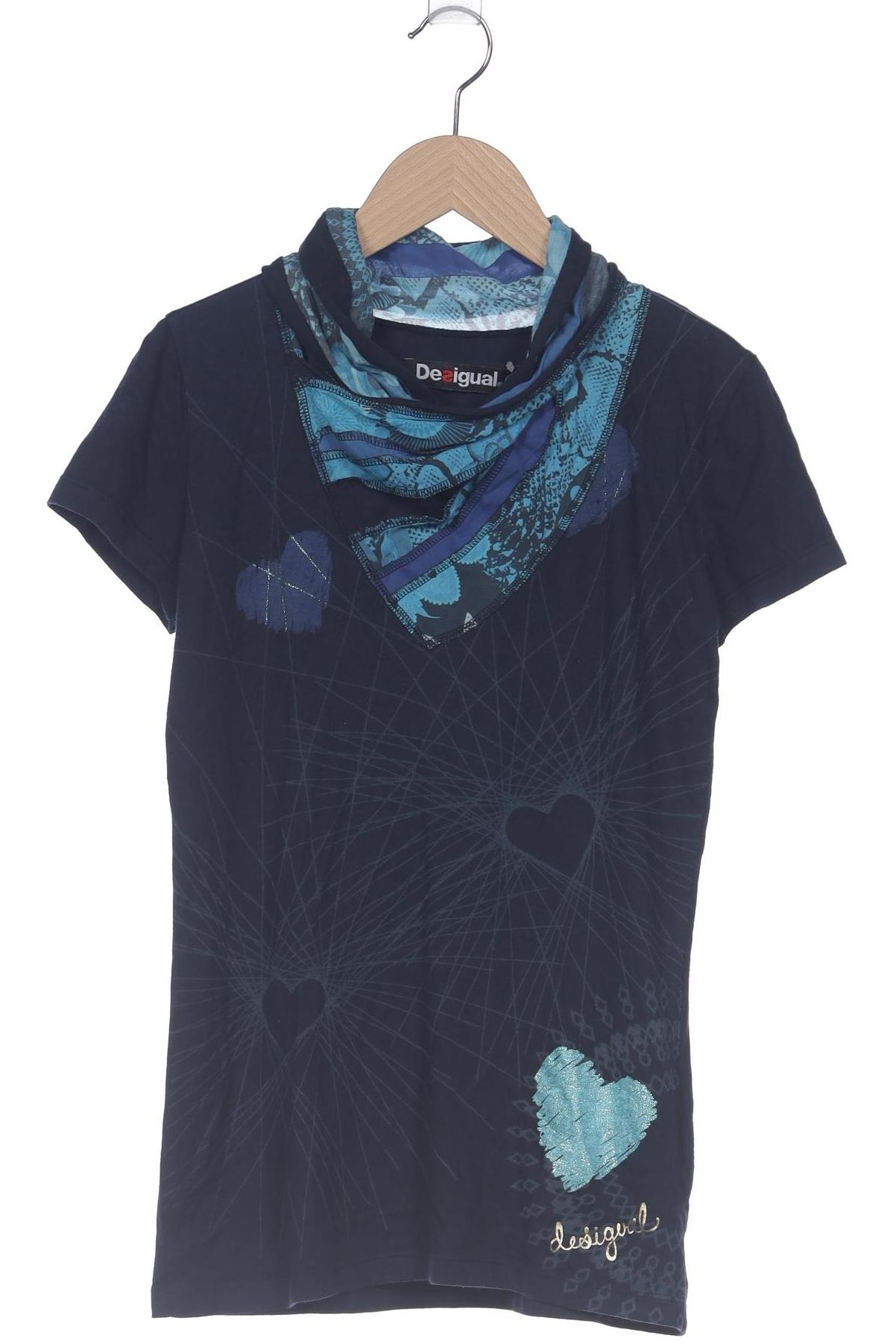 

Desigual Damen T-Shirt, marineblau, Gr. 34