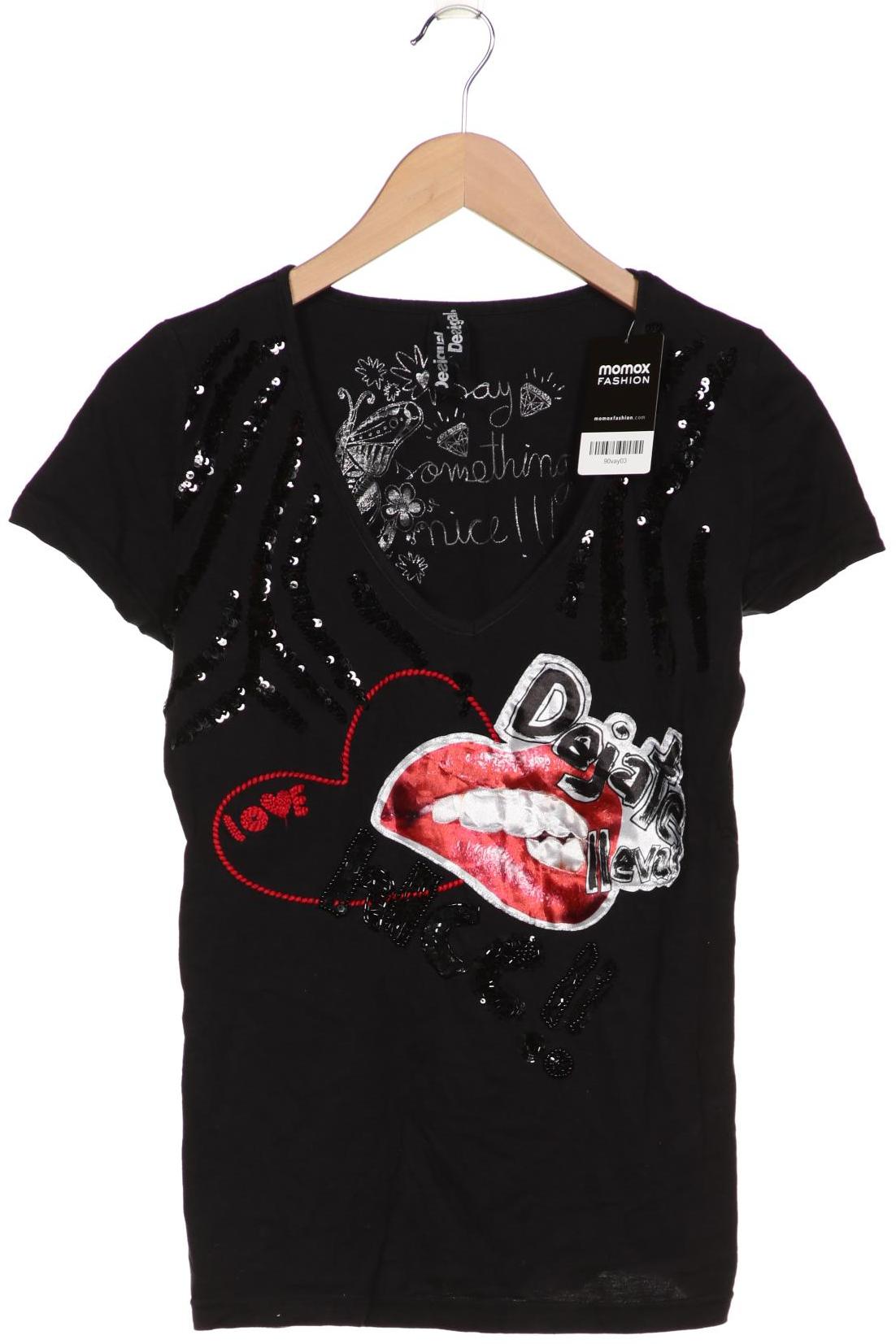 

Desigual Damen T-Shirt, schwarz, Gr. 38