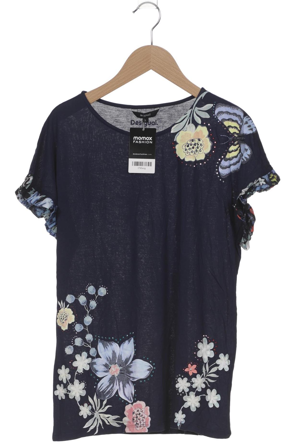 

Desigual Damen T-Shirt, marineblau, Gr. 36